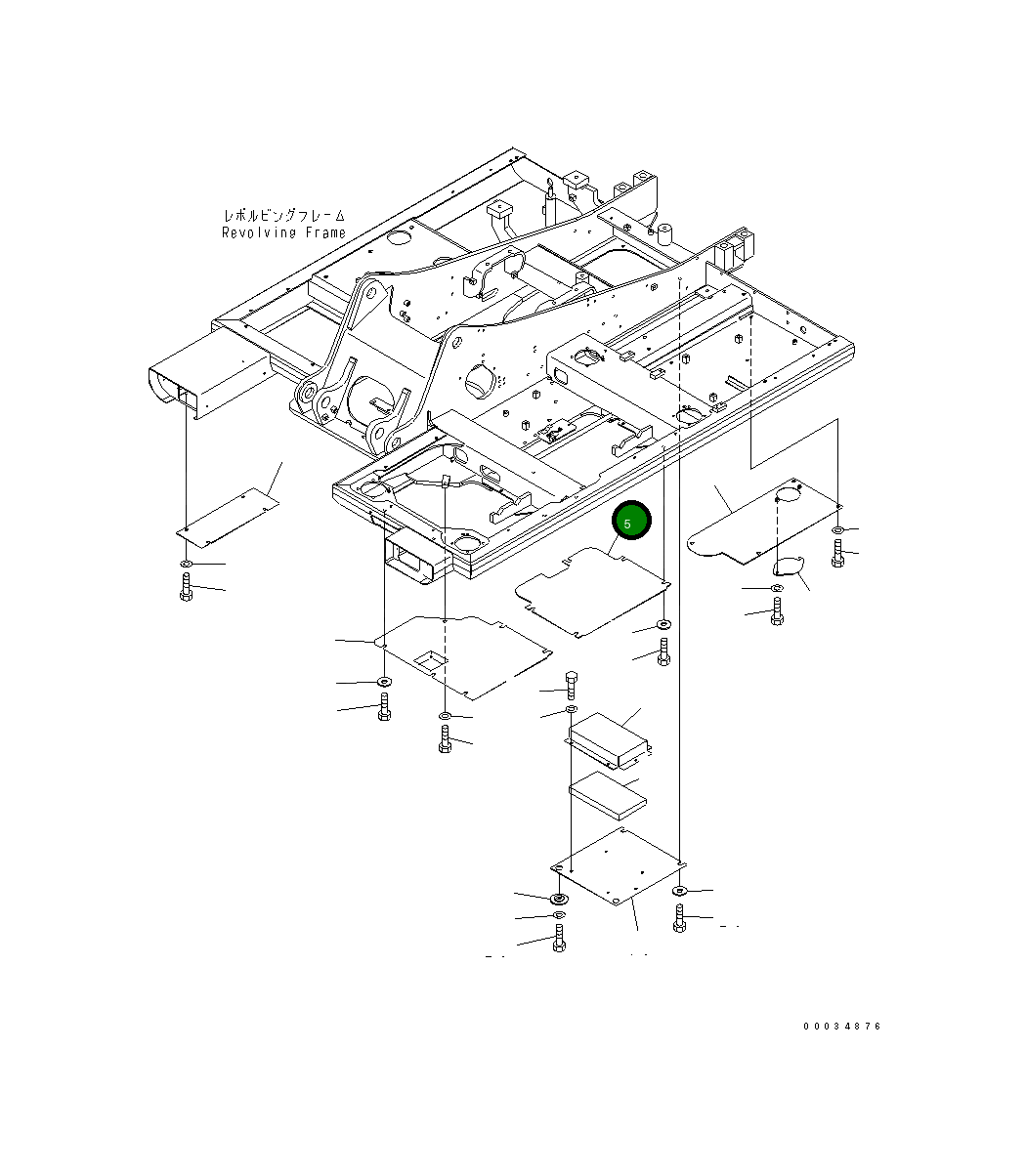 Крышка 20E-54-21250 Komatsu