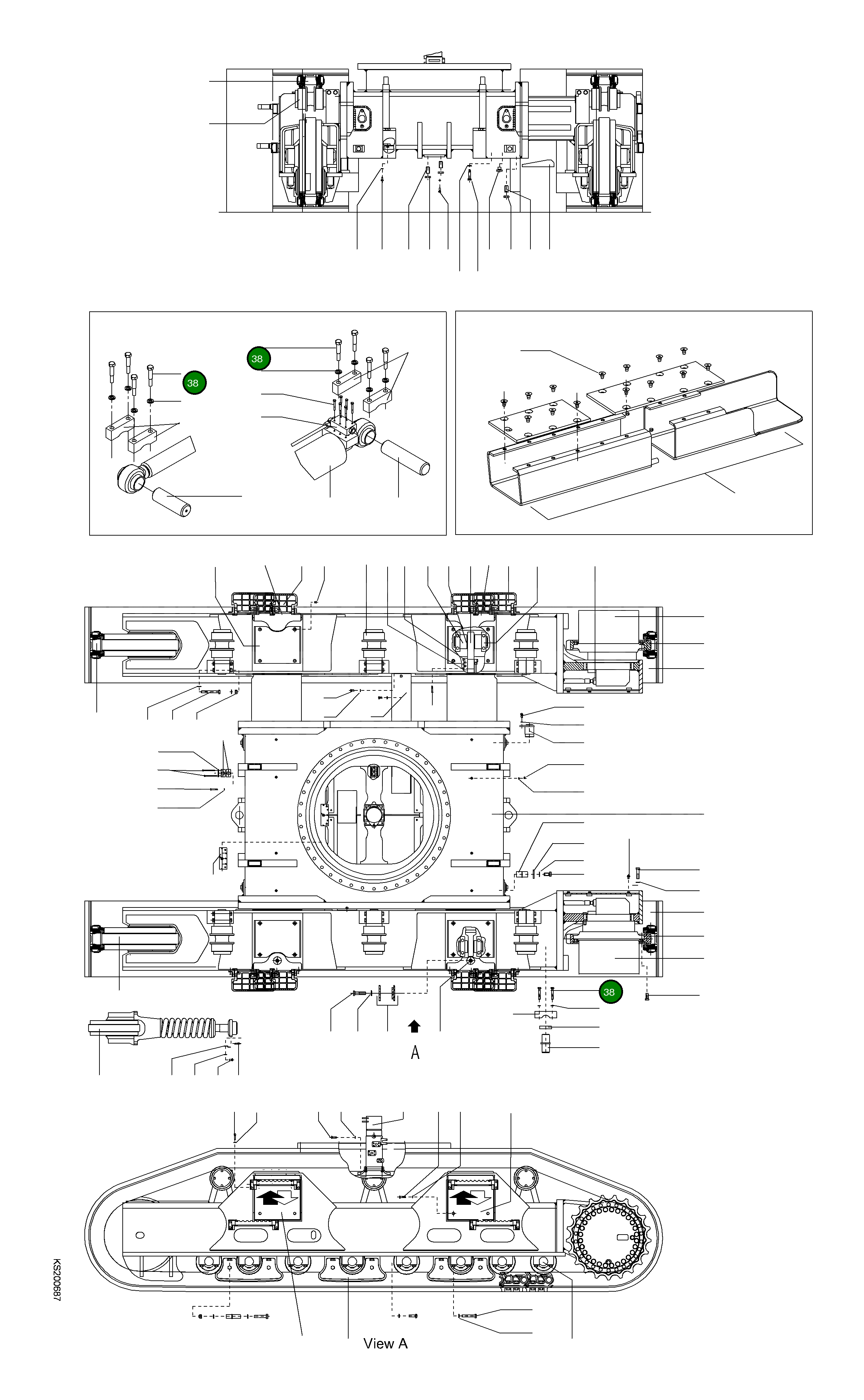 Болт 208-30-KB590 Komatsu
