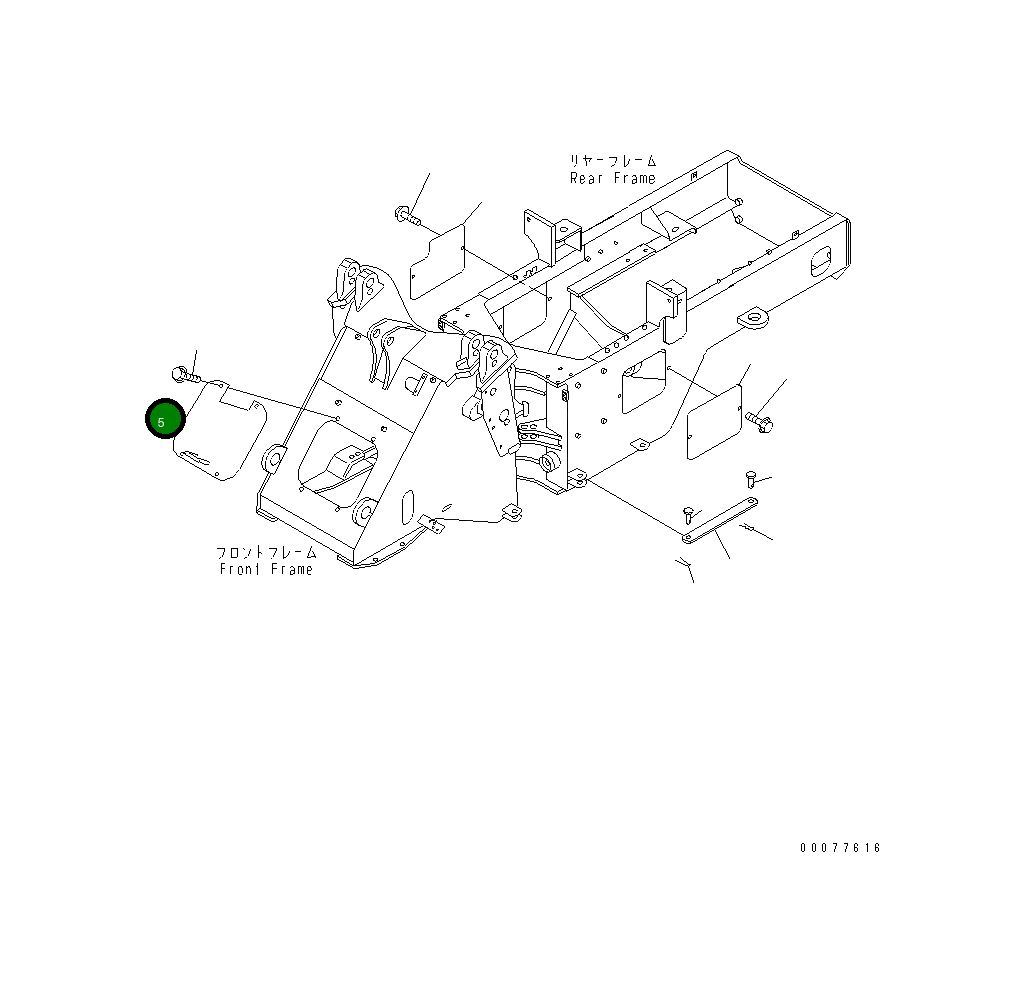 Крышка 418-T80-A840  Komatsu