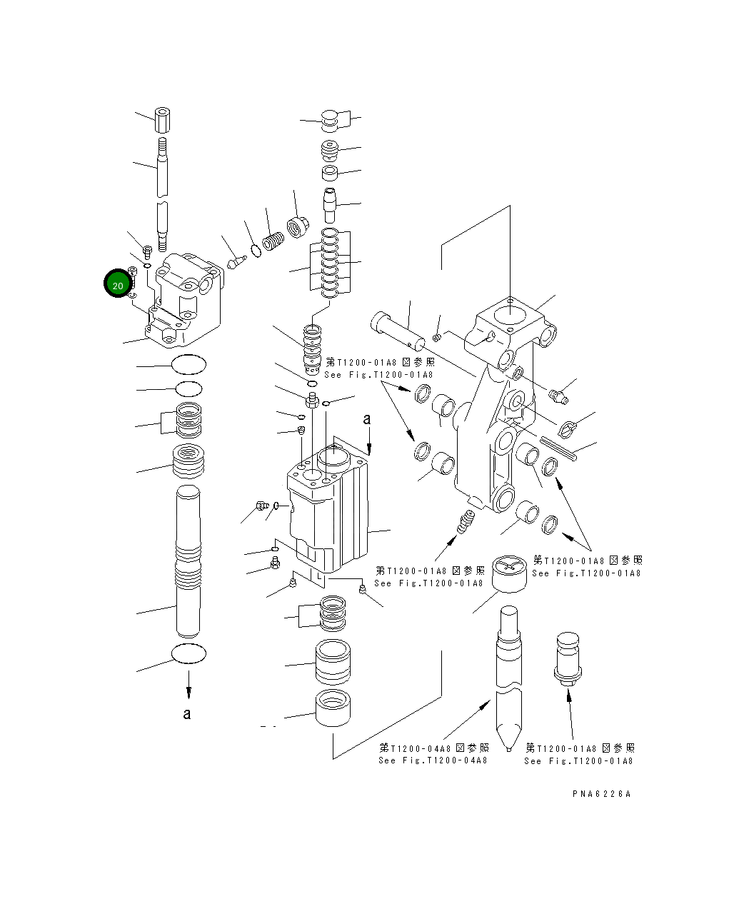 Болт BKA030A3699 Komatsu