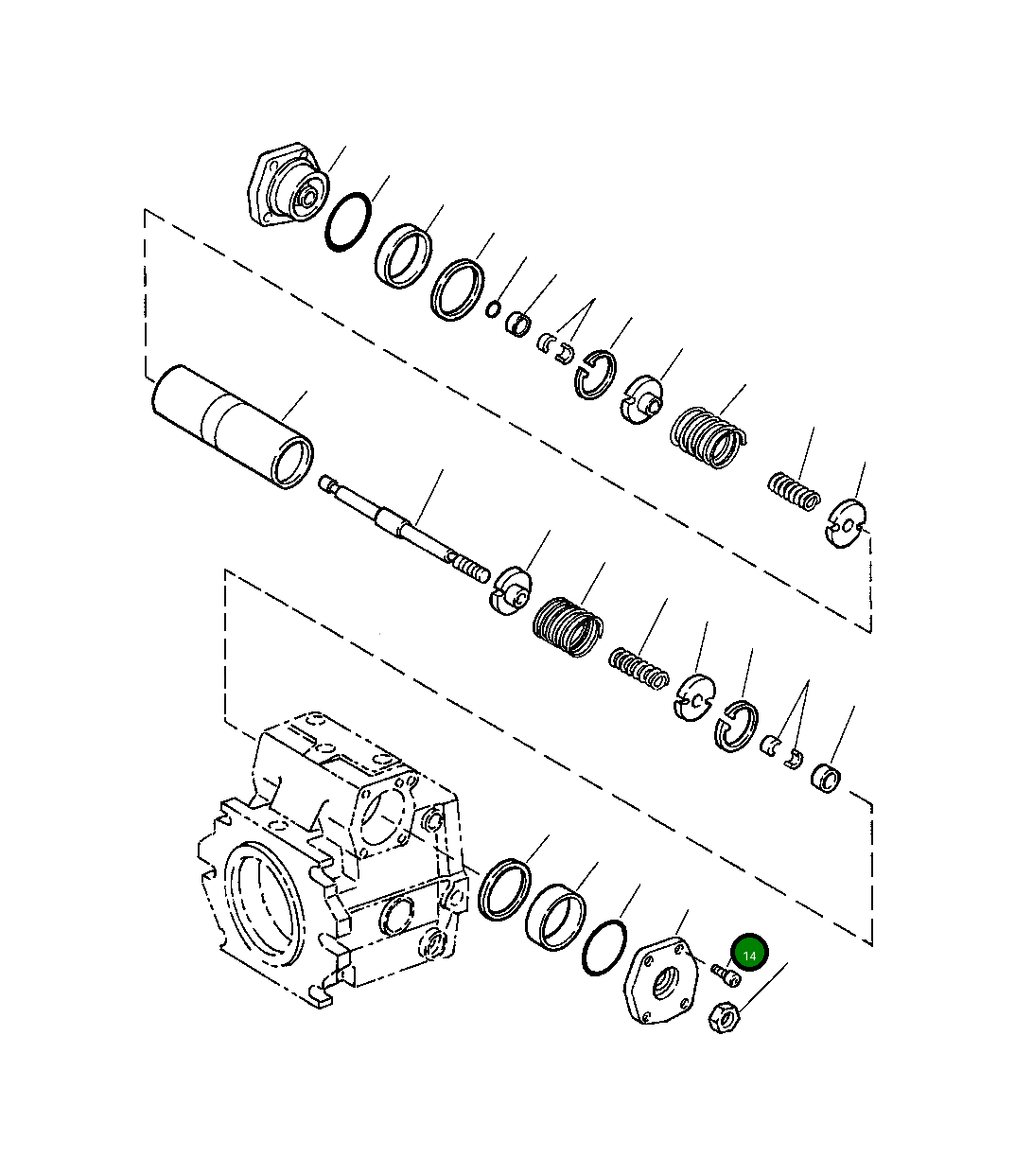 Болт 1440 323 H1 Komatsu