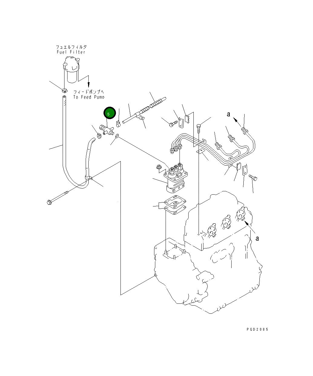 Болт YM119865-59190 Komatsu