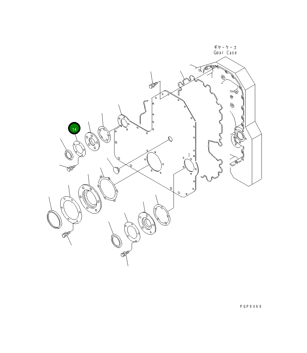 Кольцо CU3892084 Komatsu