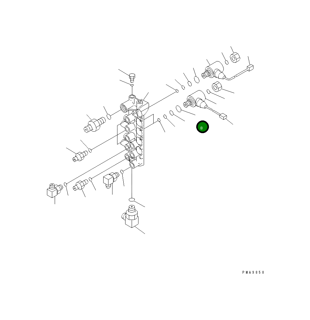 Кольцо уплотнительное (O-Ring) 203-60-62190 Komatsu