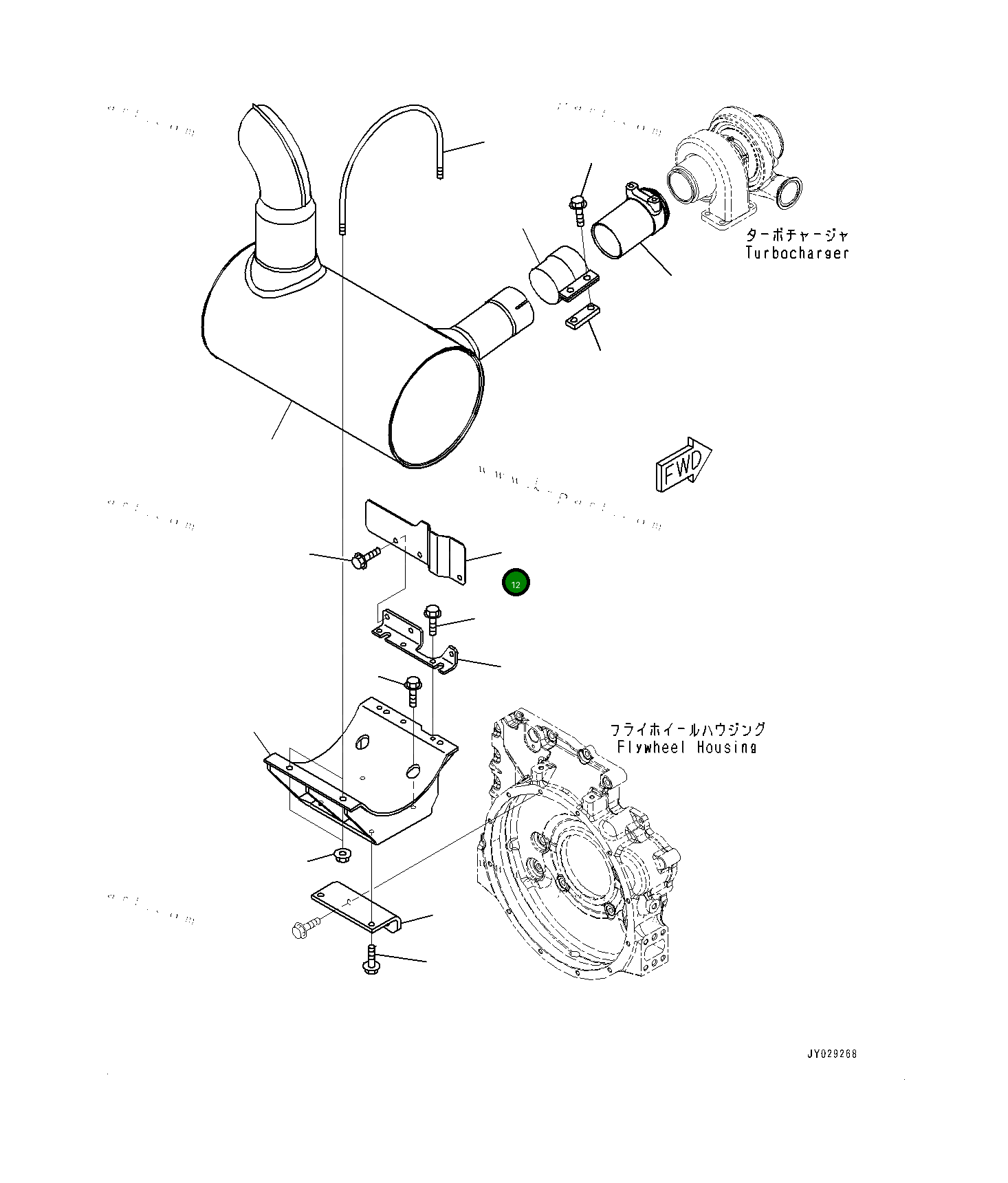 Крышка 6754719770 Komatsu