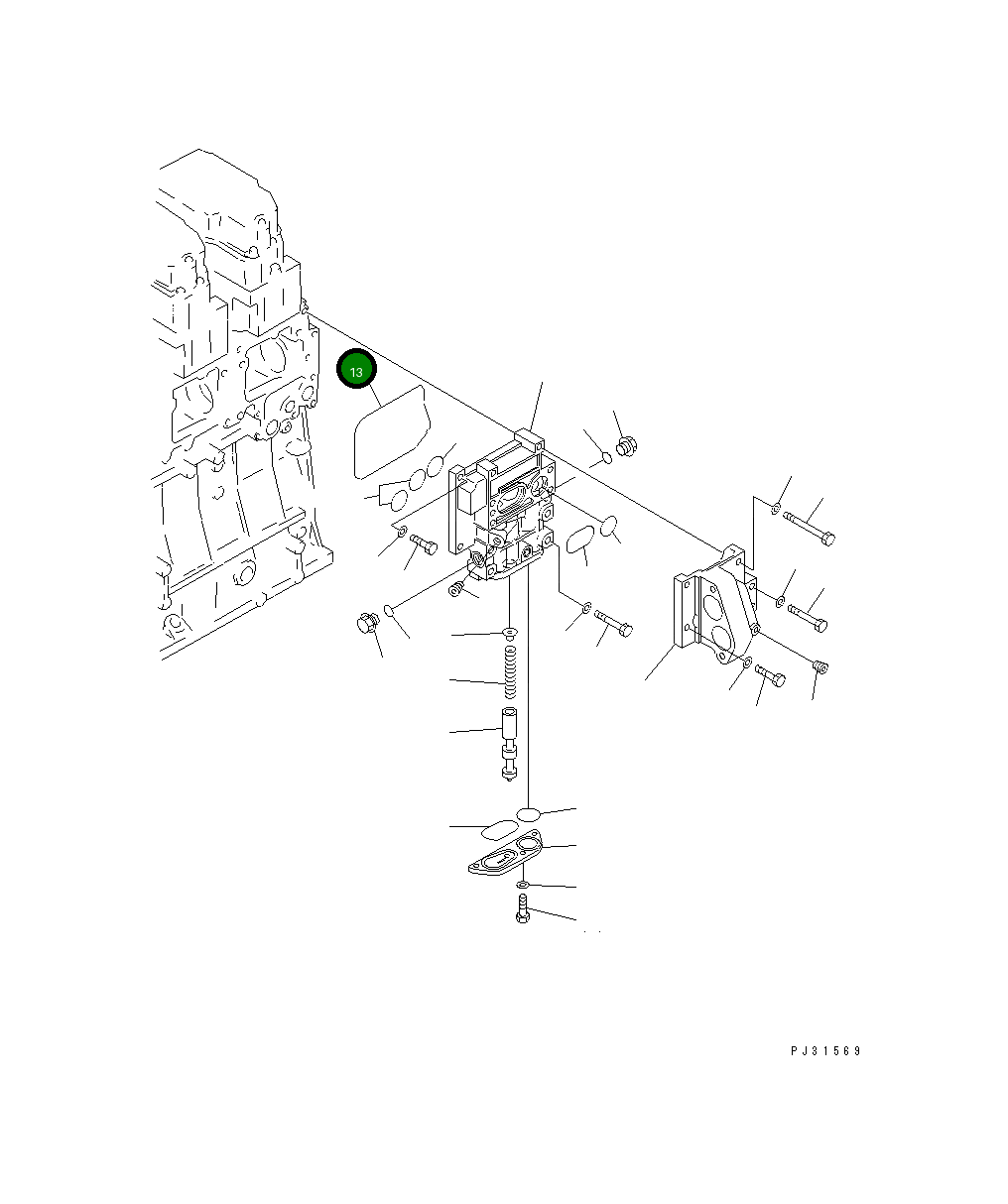 Кольцо уплотнительное (O-Ring) 6210-21-6461  Komatsu