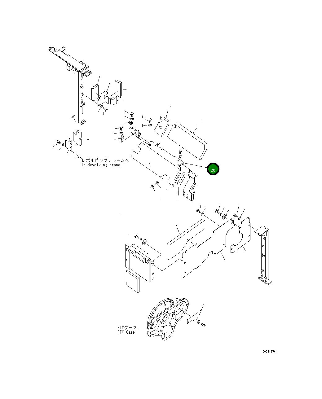 Крышка 21M-54-22111 Komatsu