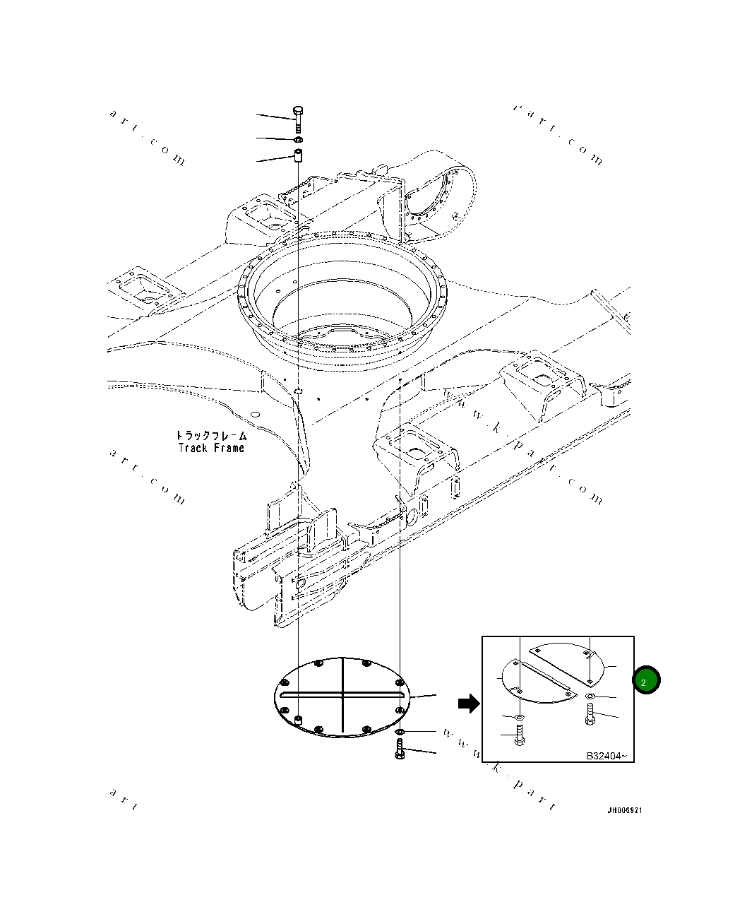 Крышка 20Y-30-B2620 Komatsu