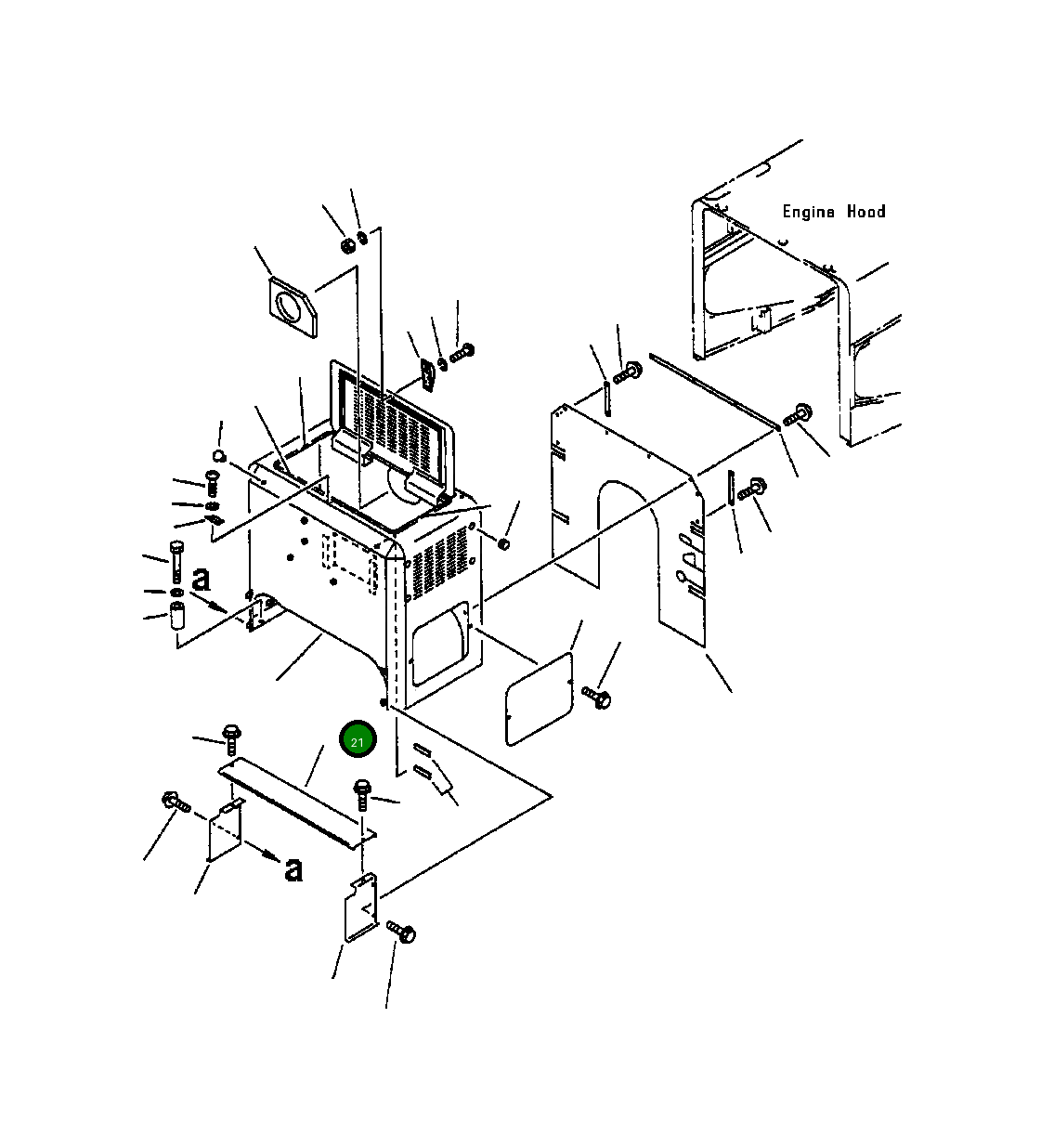 Крышка 421-54-21390 Komatsu