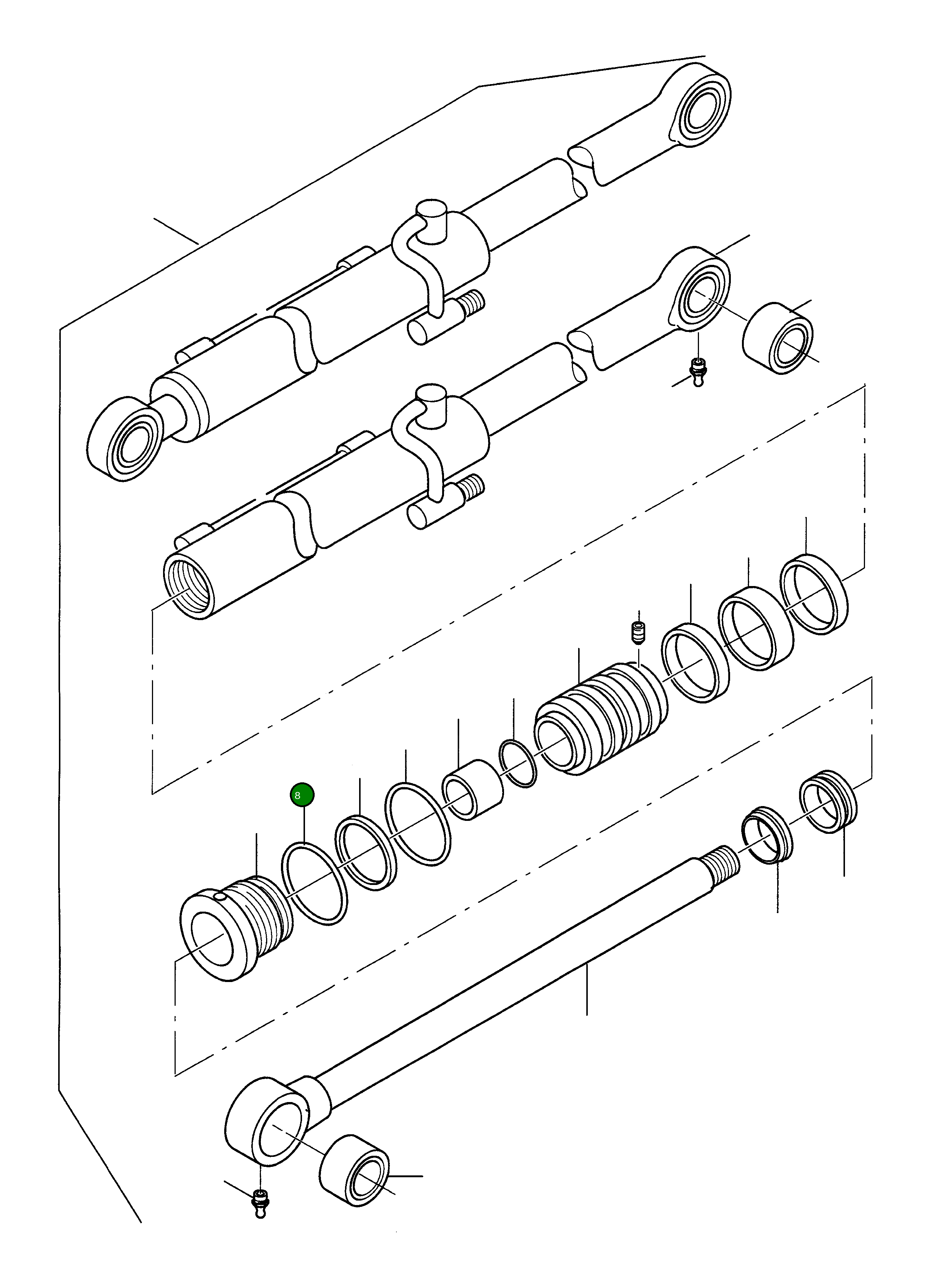 Кольцо уплотнительное (O-Ring) 42T-63-H0P38  Komatsu