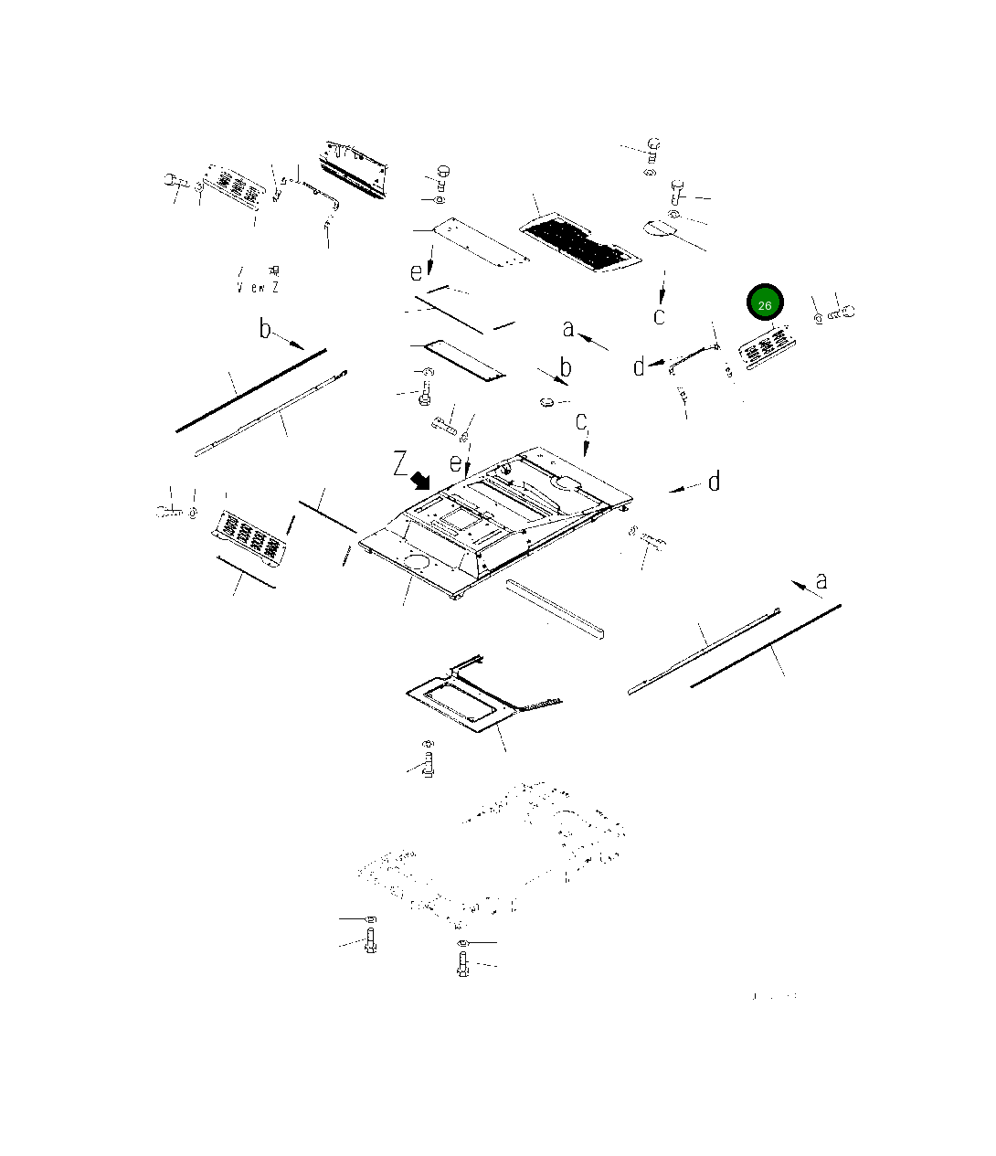 Крышка 419-54-62641 Komatsu