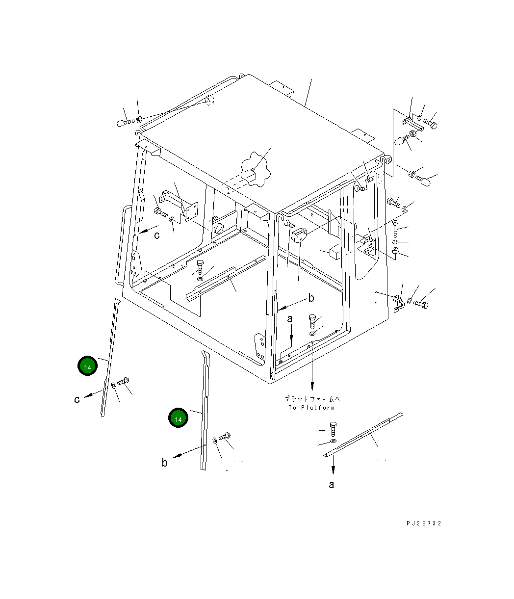 Крышка 26C-95-11660  Komatsu