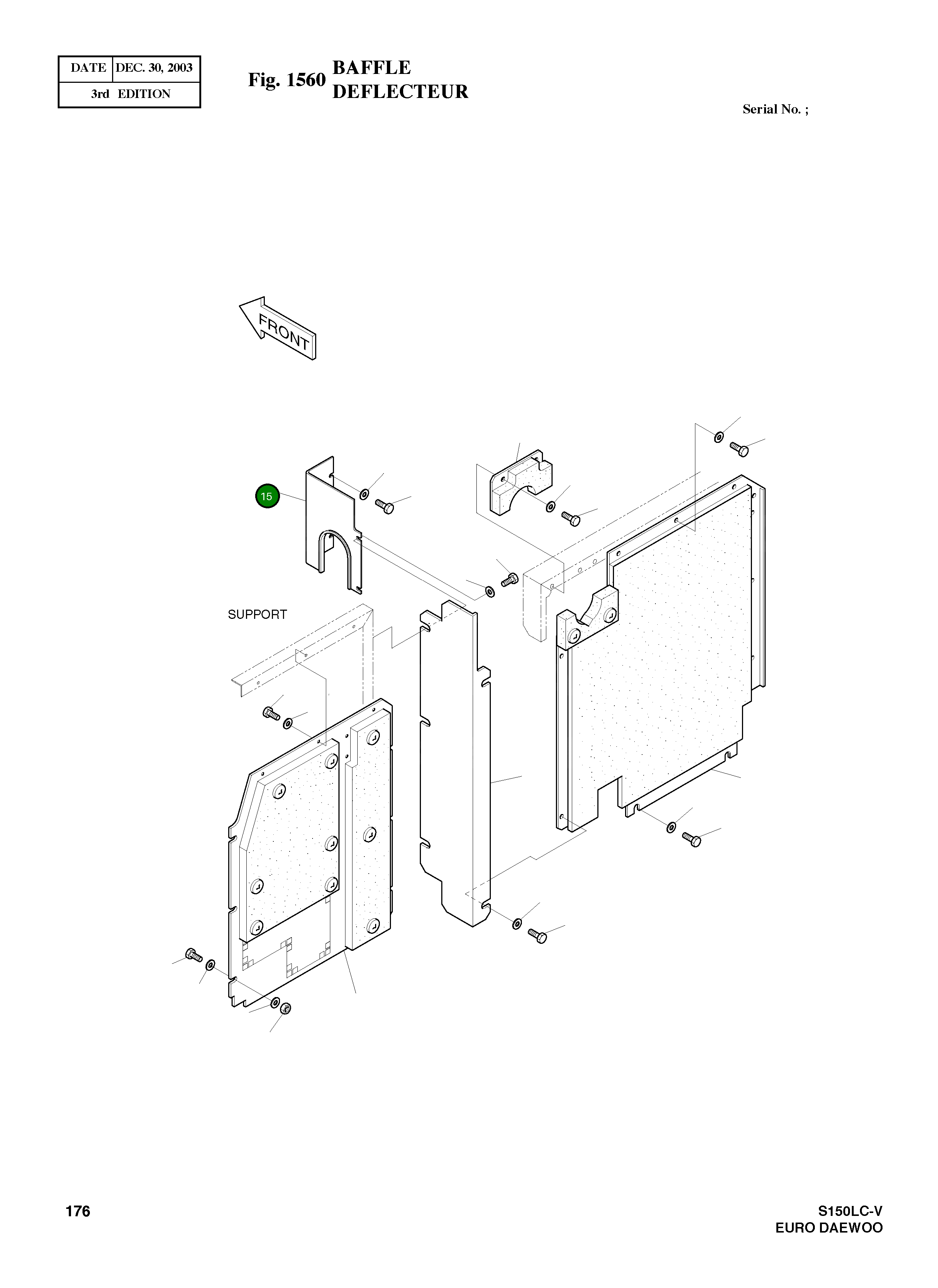 Крышка 2621-1111 Komatsu