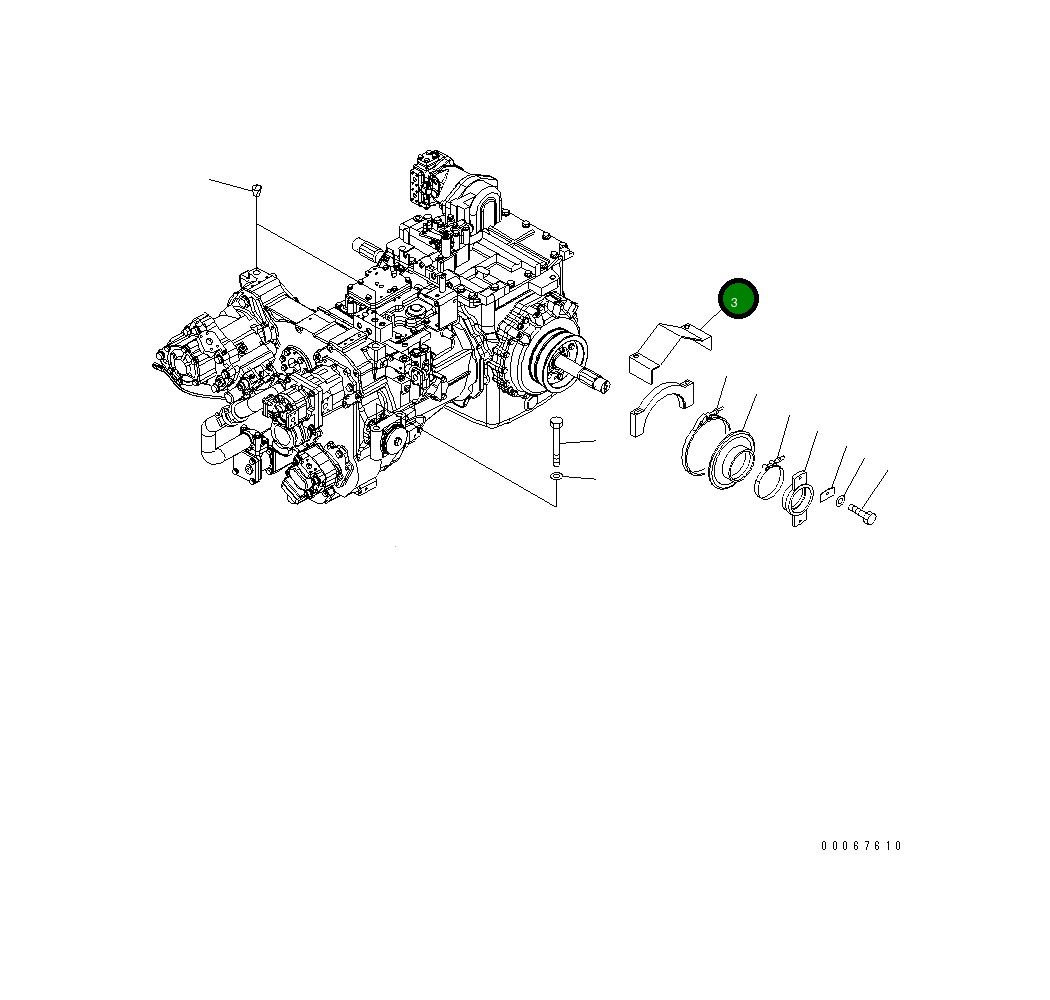 Крышка 154-21-71410 Komatsu
