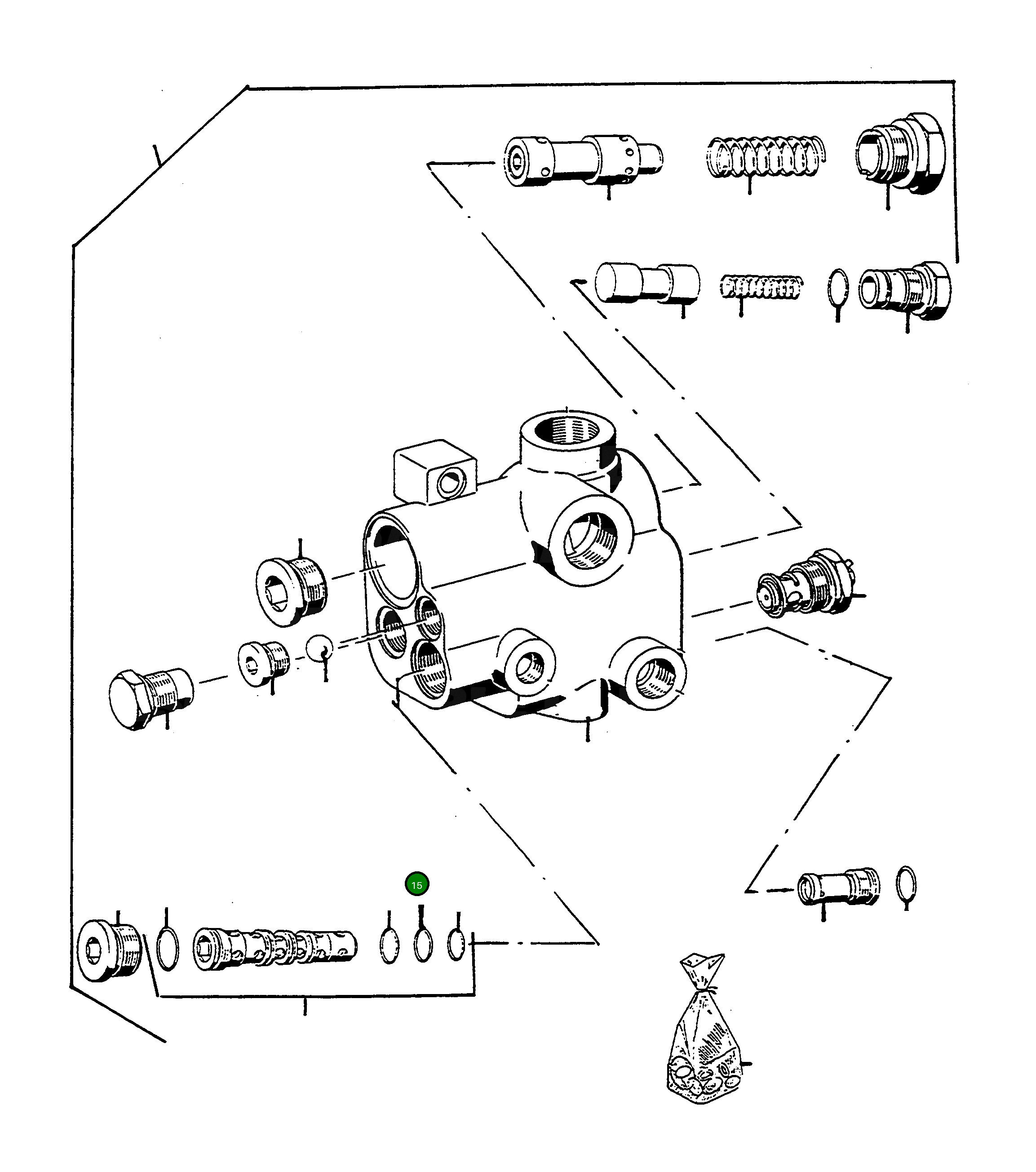 Кольцо уплотнительное (O-Ring) 4910162M1 Komatsu