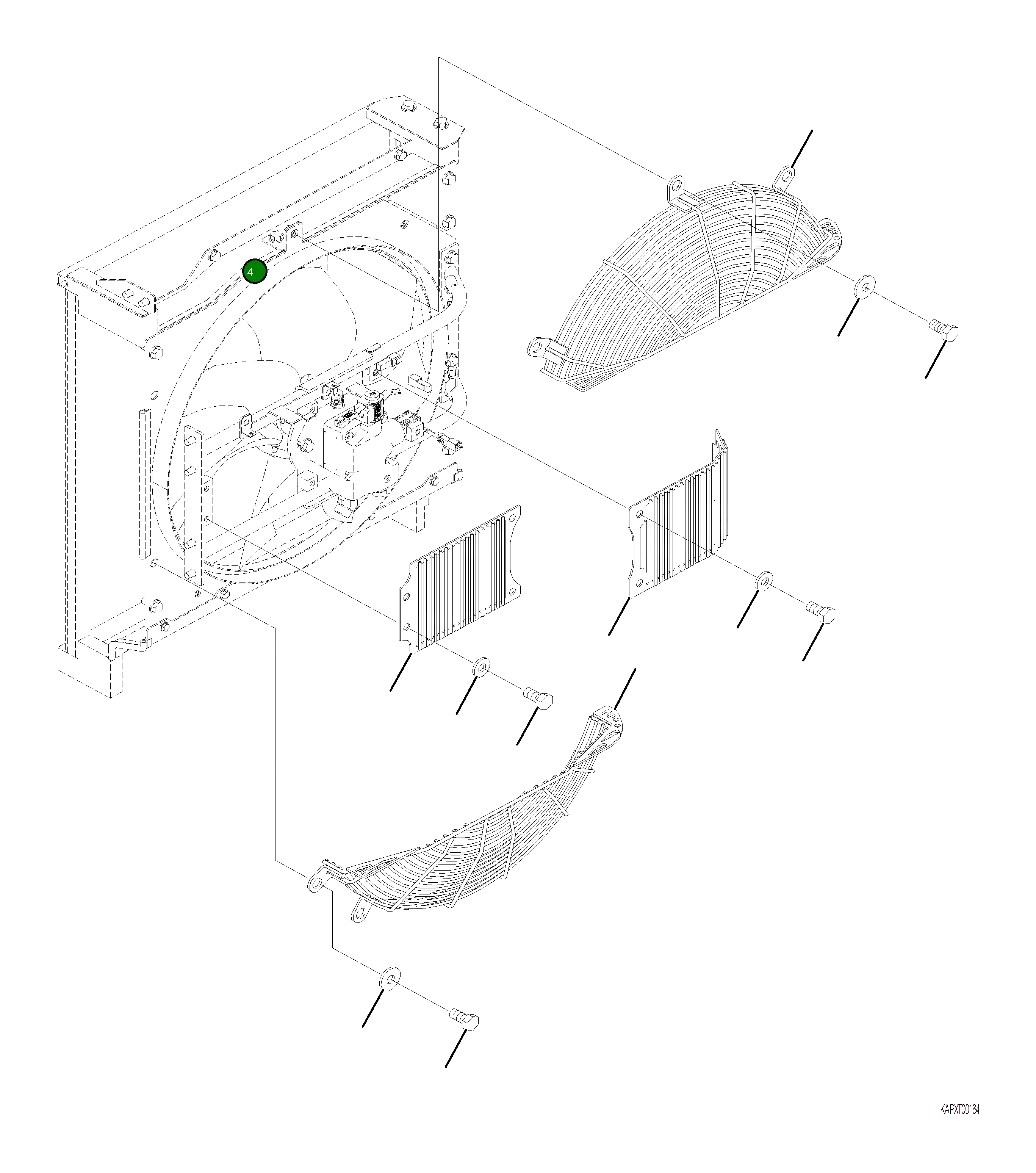 Крышка 4A1-03-22311 Komatsu