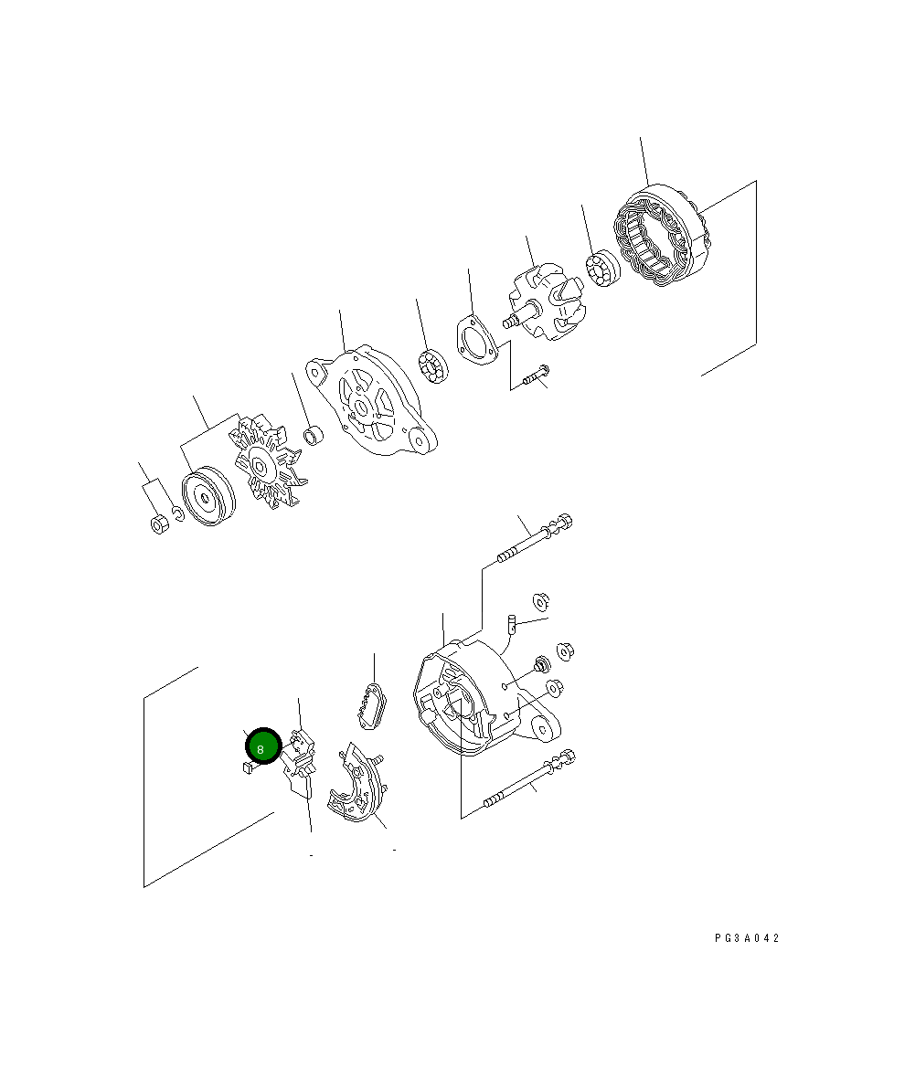 Болт YMXL13513134 Komatsu