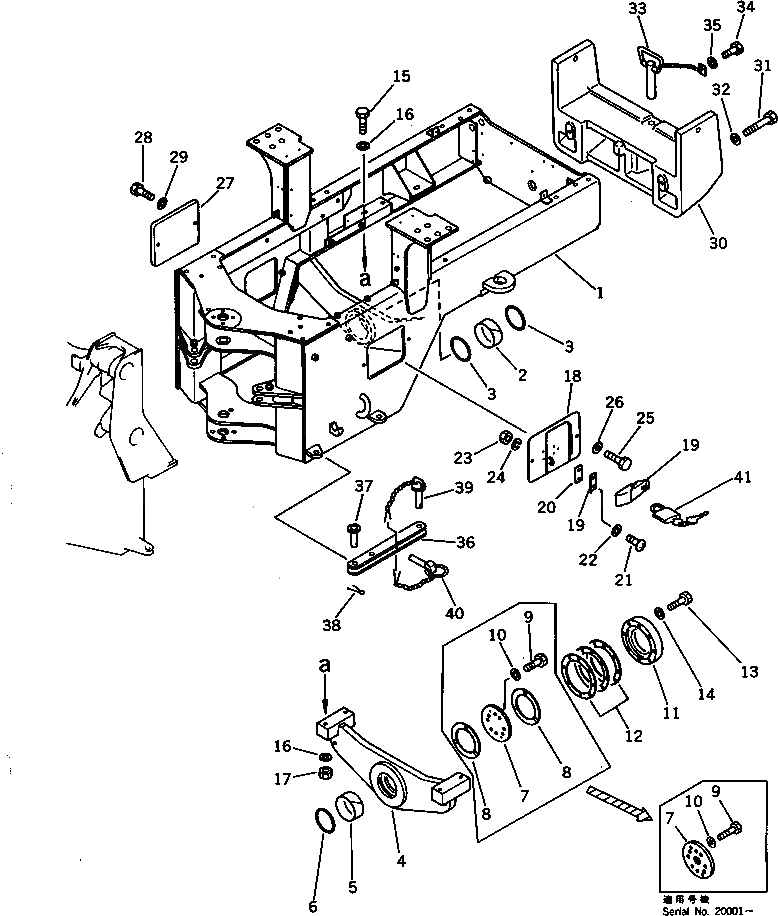 Болт 01011-32090  Komatsu