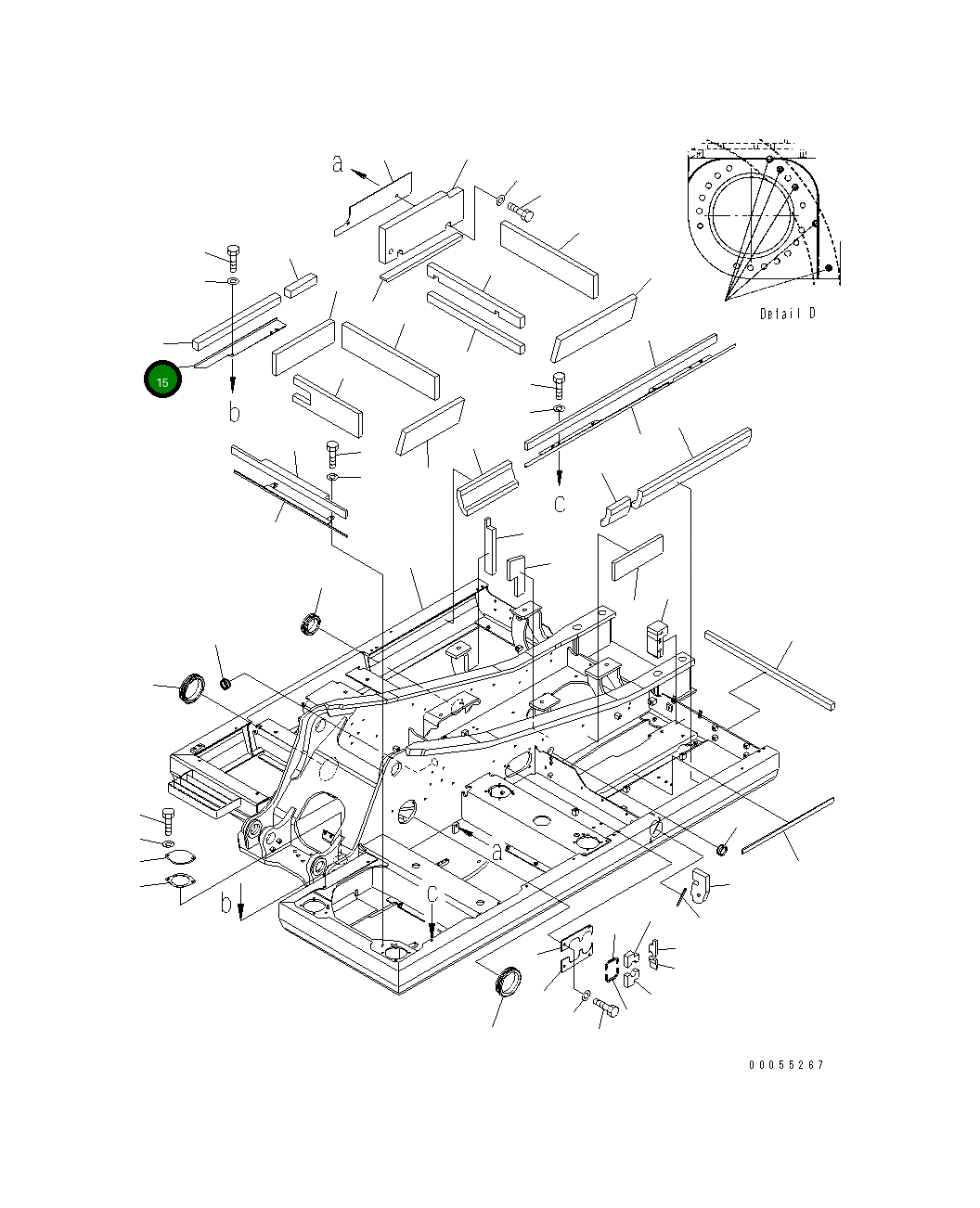 Крышка 20Y-46-42412  Komatsu