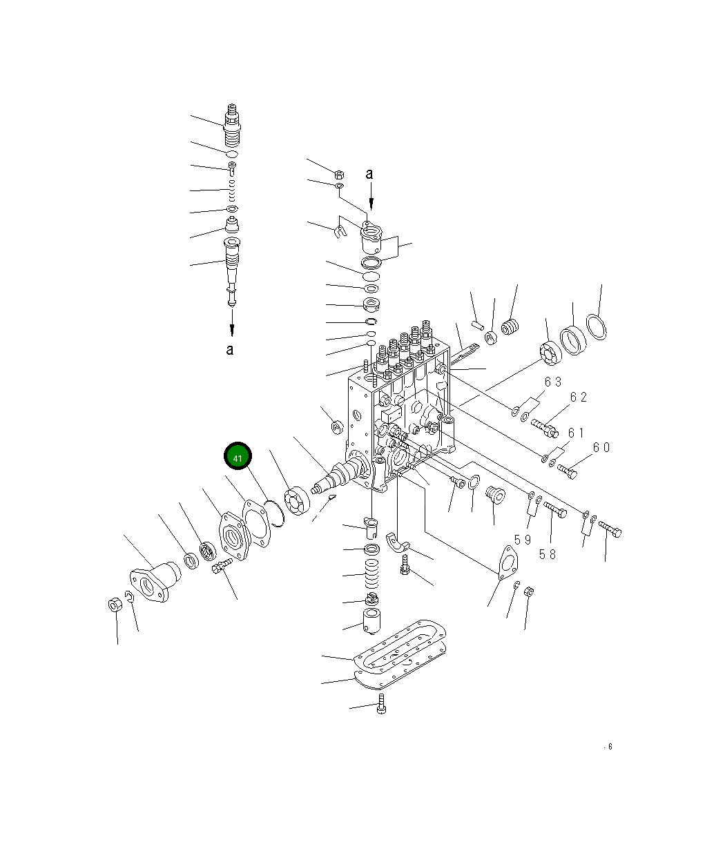 Кольцо уплотнительное (O-Ring) DK029635-5010 Komatsu