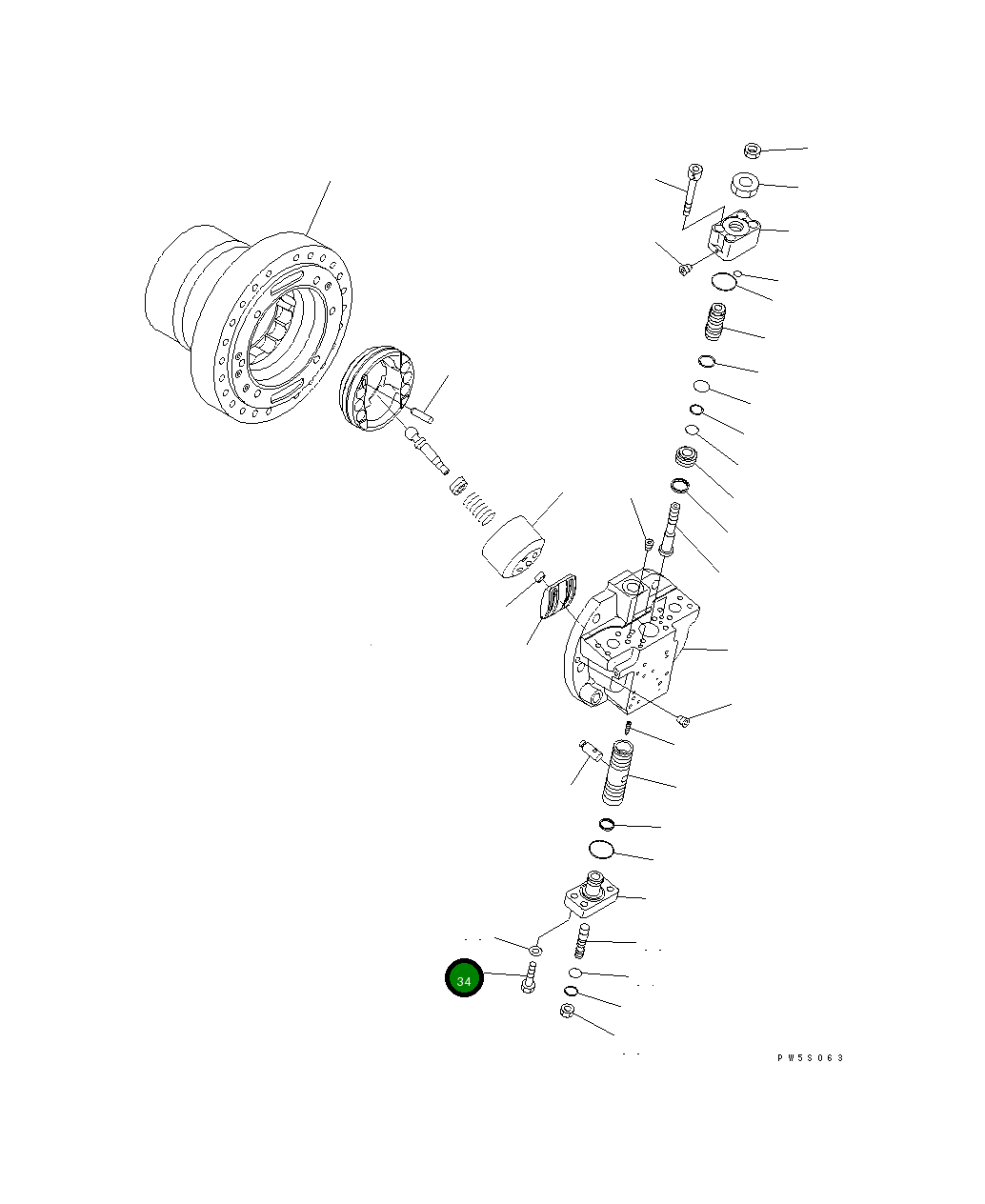 Болт 07372-21245 Komatsu