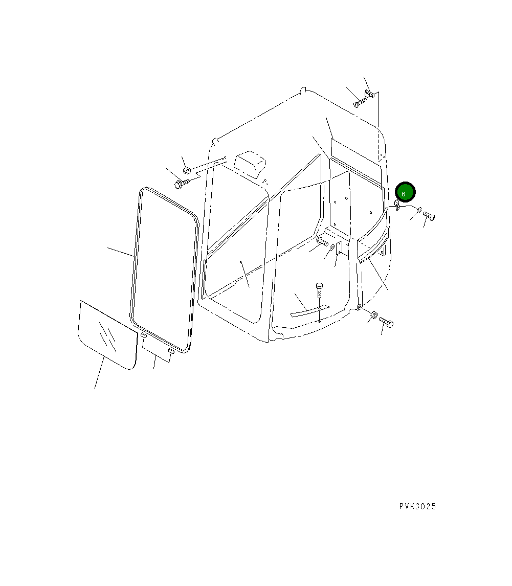 Крышка 21J-54-14950 Komatsu