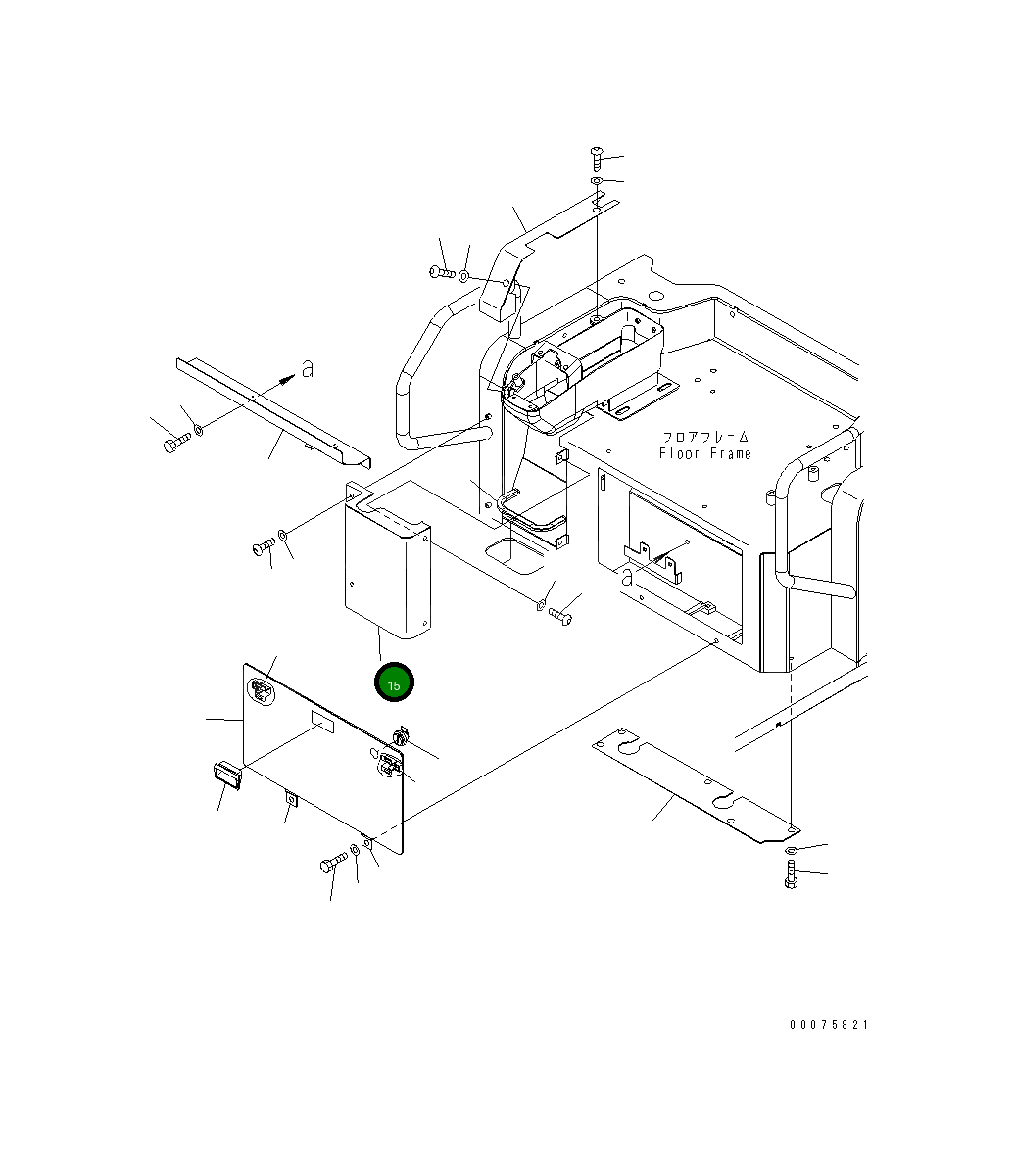 Крышка 22L-43-31810 Komatsu