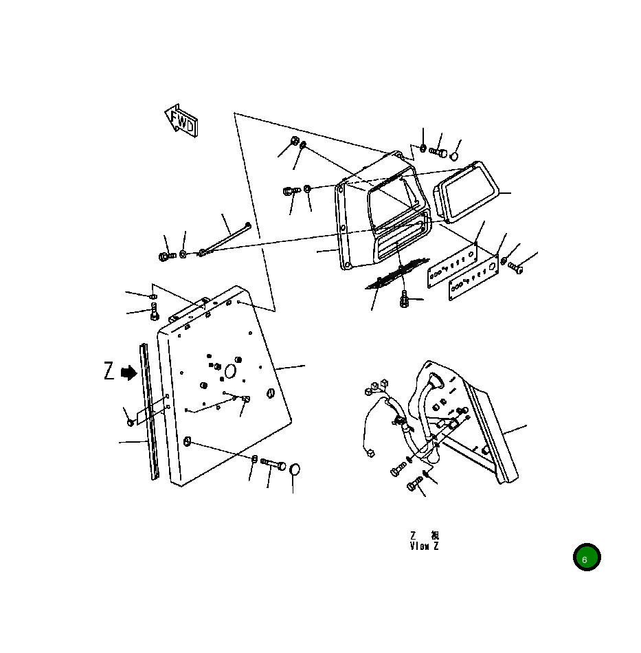 Крышка 124-54-68510 Komatsu