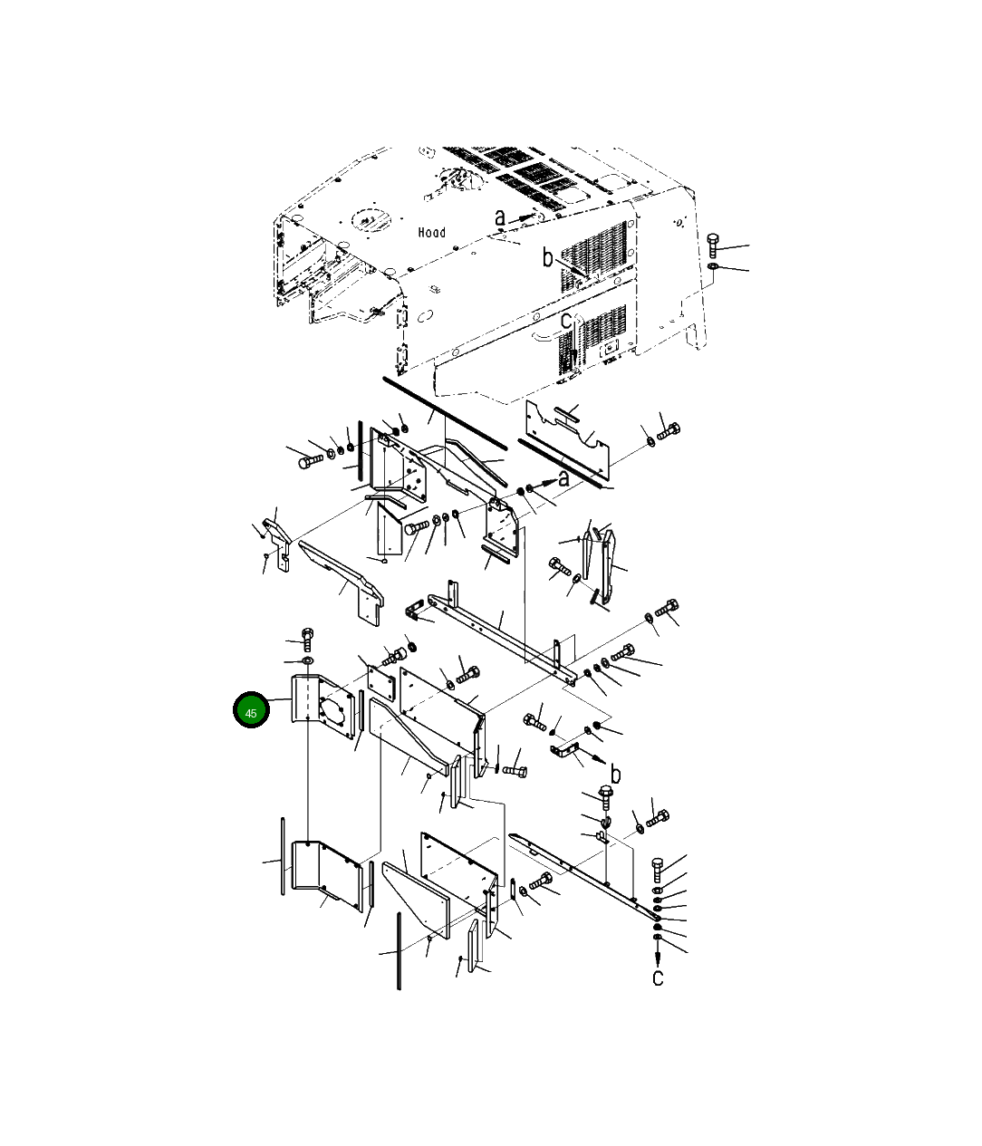 Крышка 425-54-41650 Komatsu