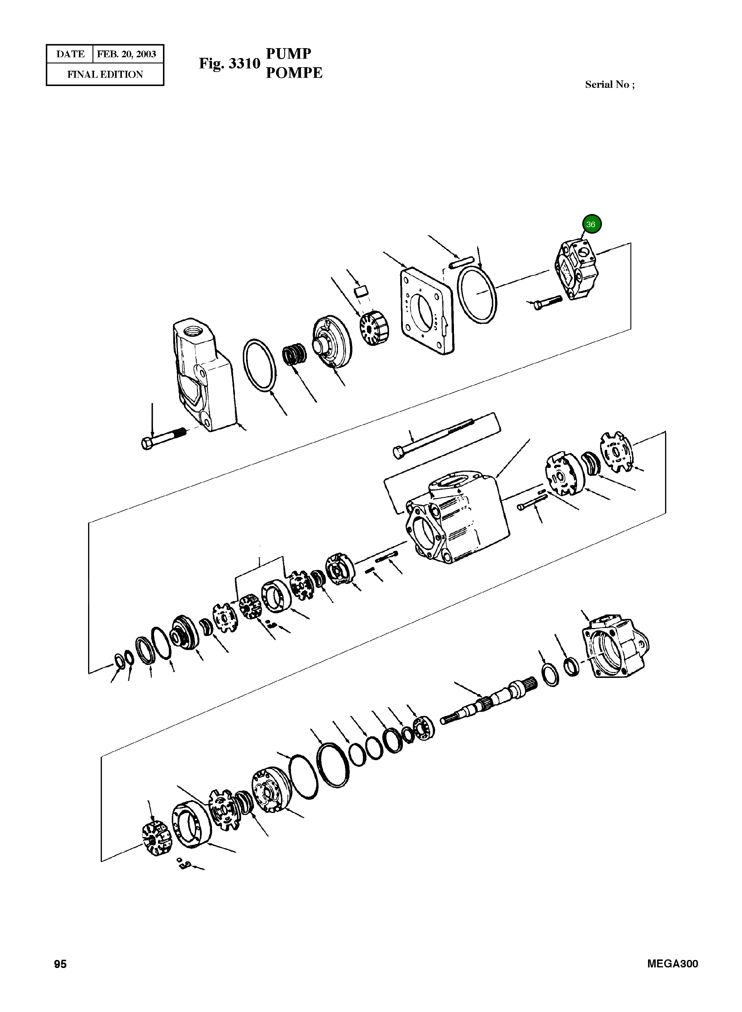 Крышка 231532 Komatsu