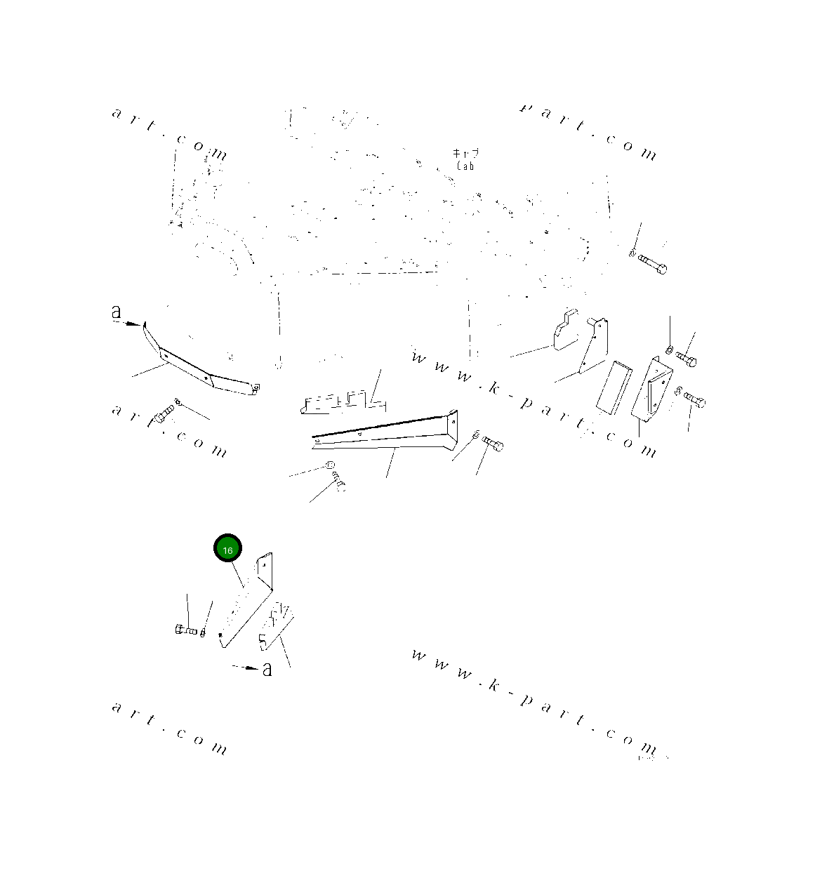 Крышка 419-54-64330 Komatsu