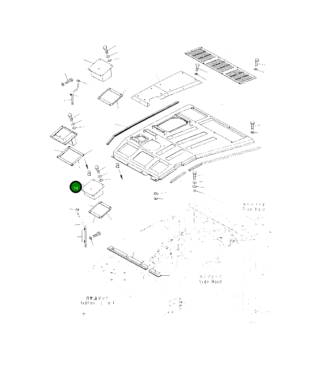 Крышка 425-54-52851 Komatsu