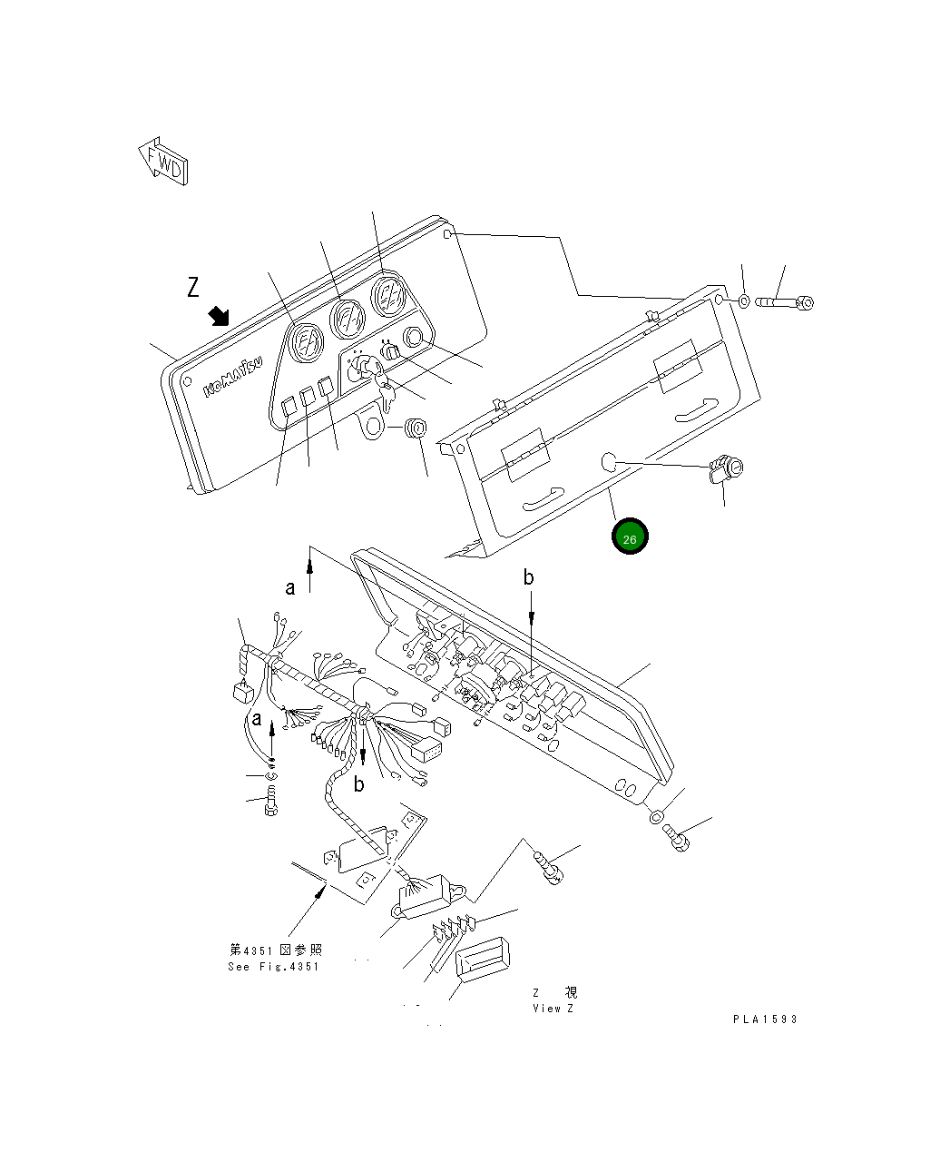 Крышка 114-06-42220  Komatsu