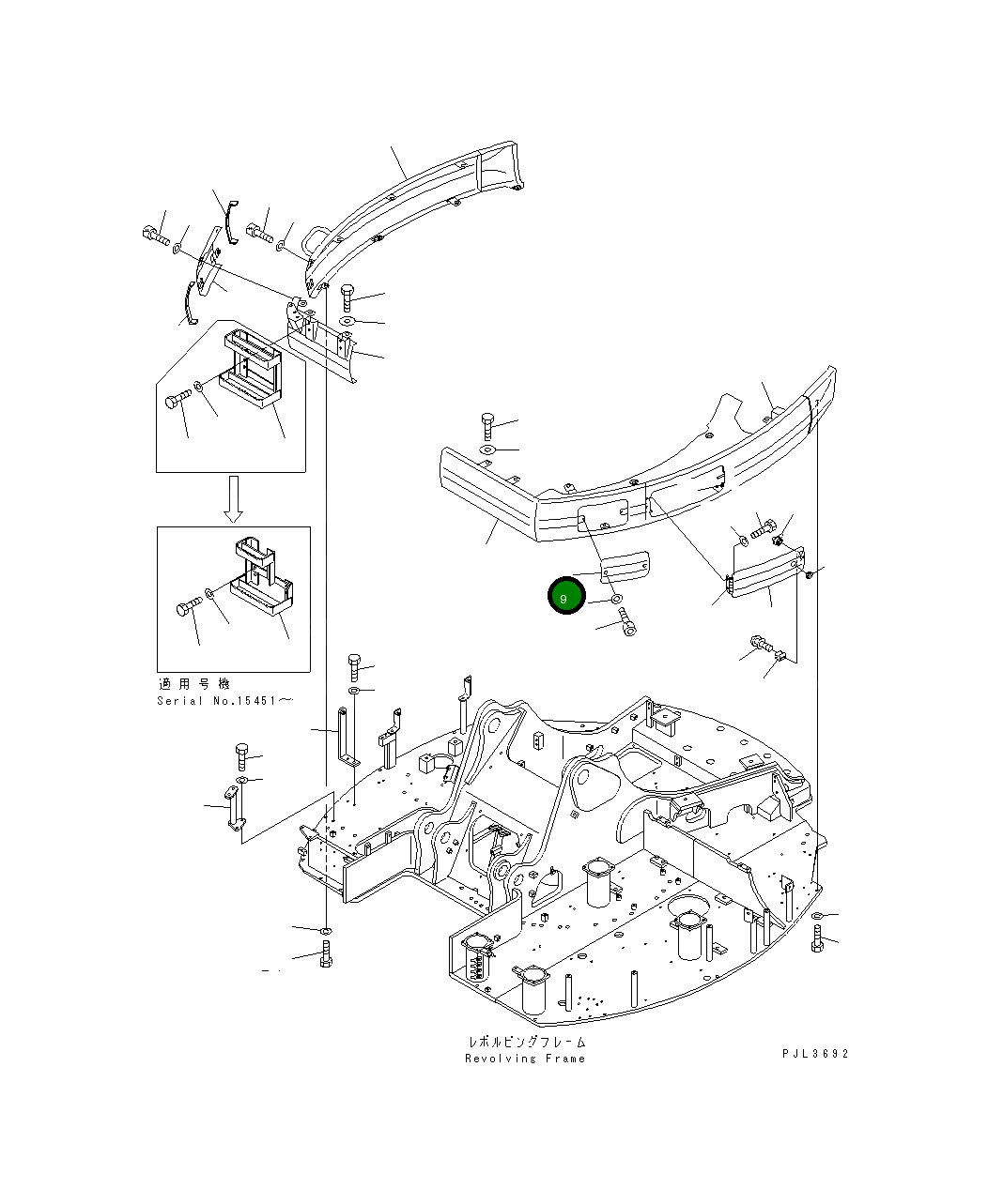 Крышка 22U-54-17960 Komatsu