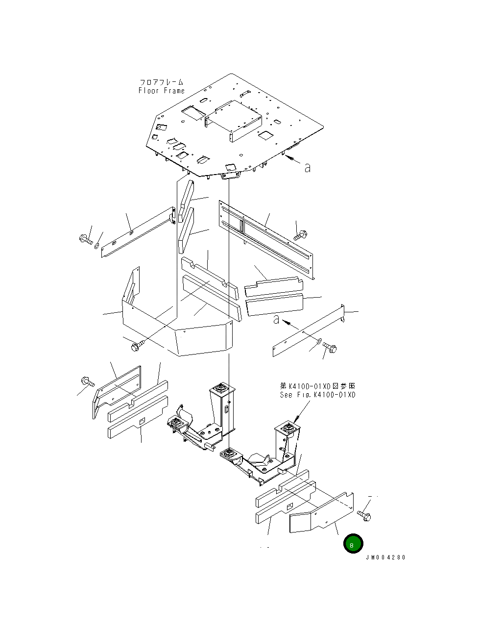 Крышка 427-54-24351 Komatsu