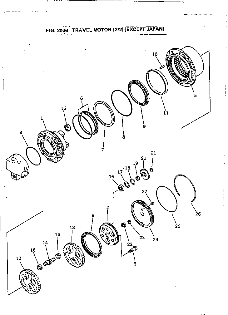 Болт TZ300B1019-00  Komatsu