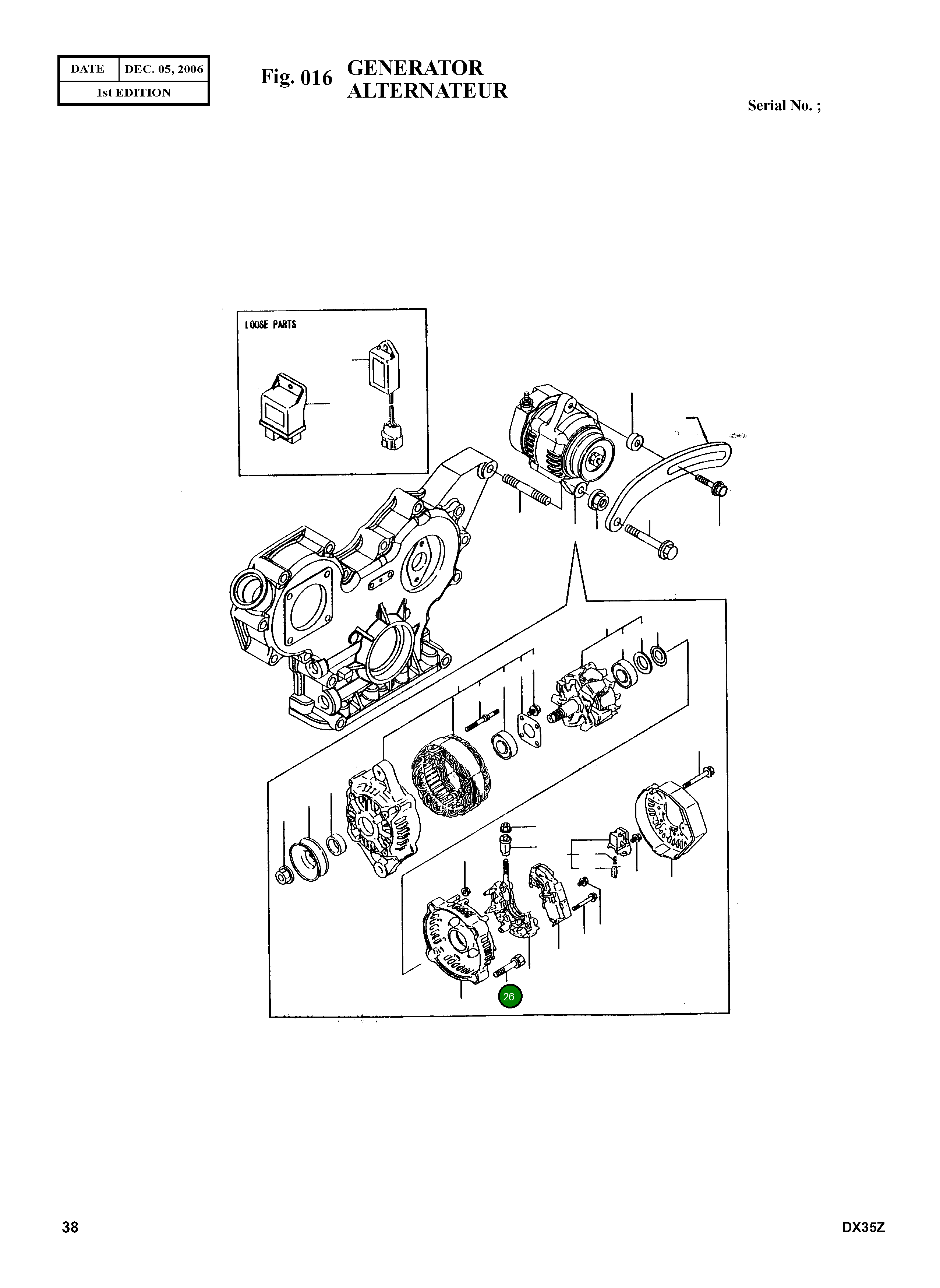 Болт K9004627 Komatsu