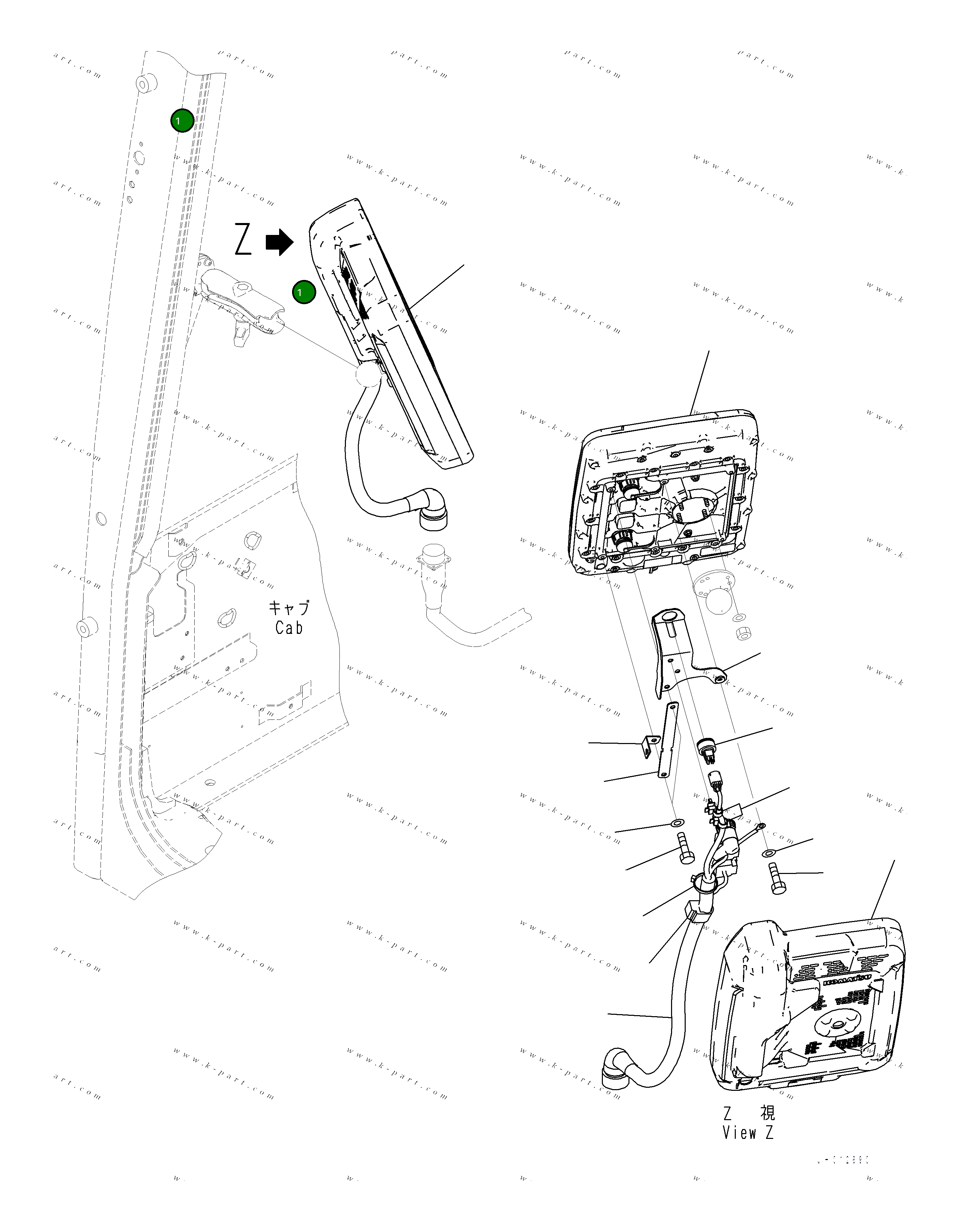 Крышка 7835-70-7230 Komatsu