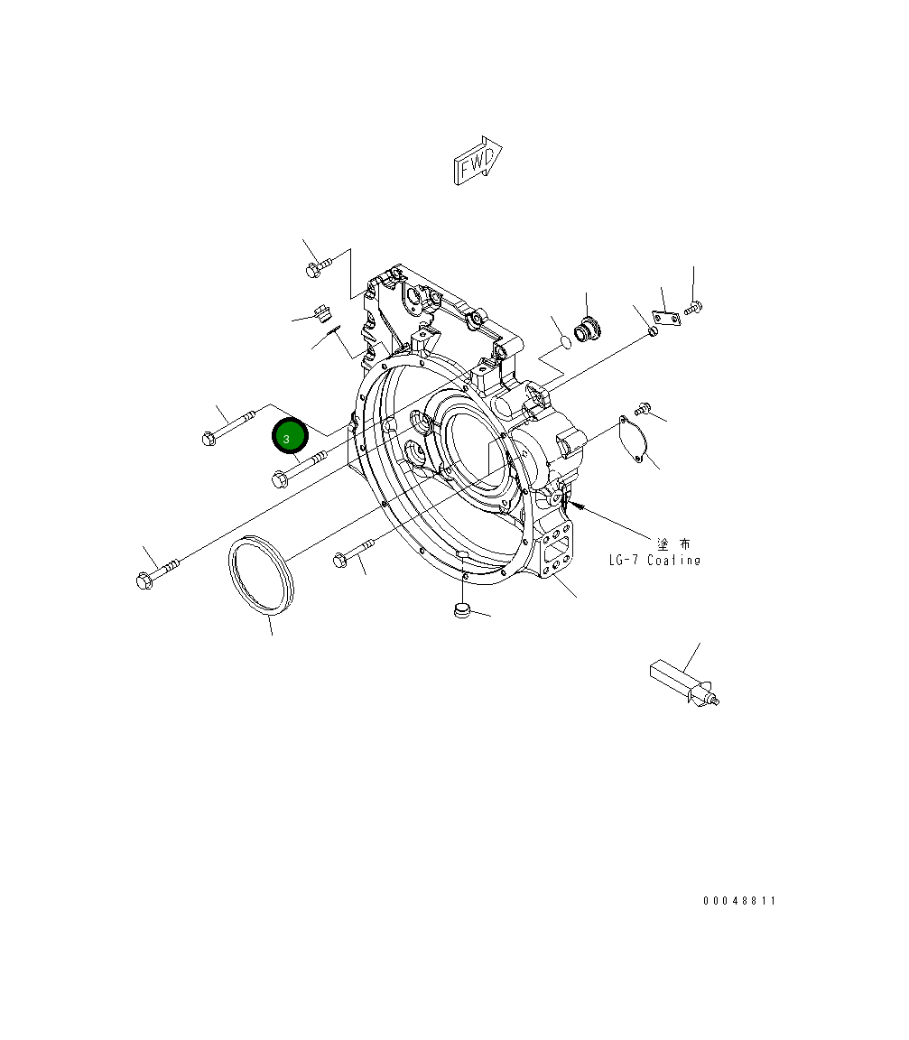 Болт 6754-21-4210 Komatsu