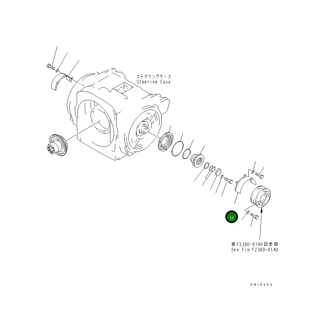 Крышка 19M-22-12390 Komatsu