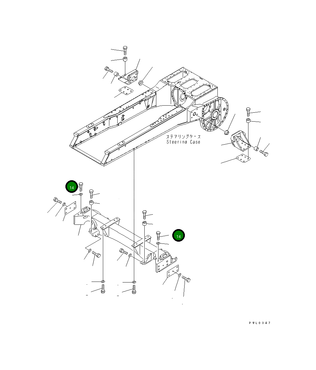 Болт 196-09-11120  Komatsu