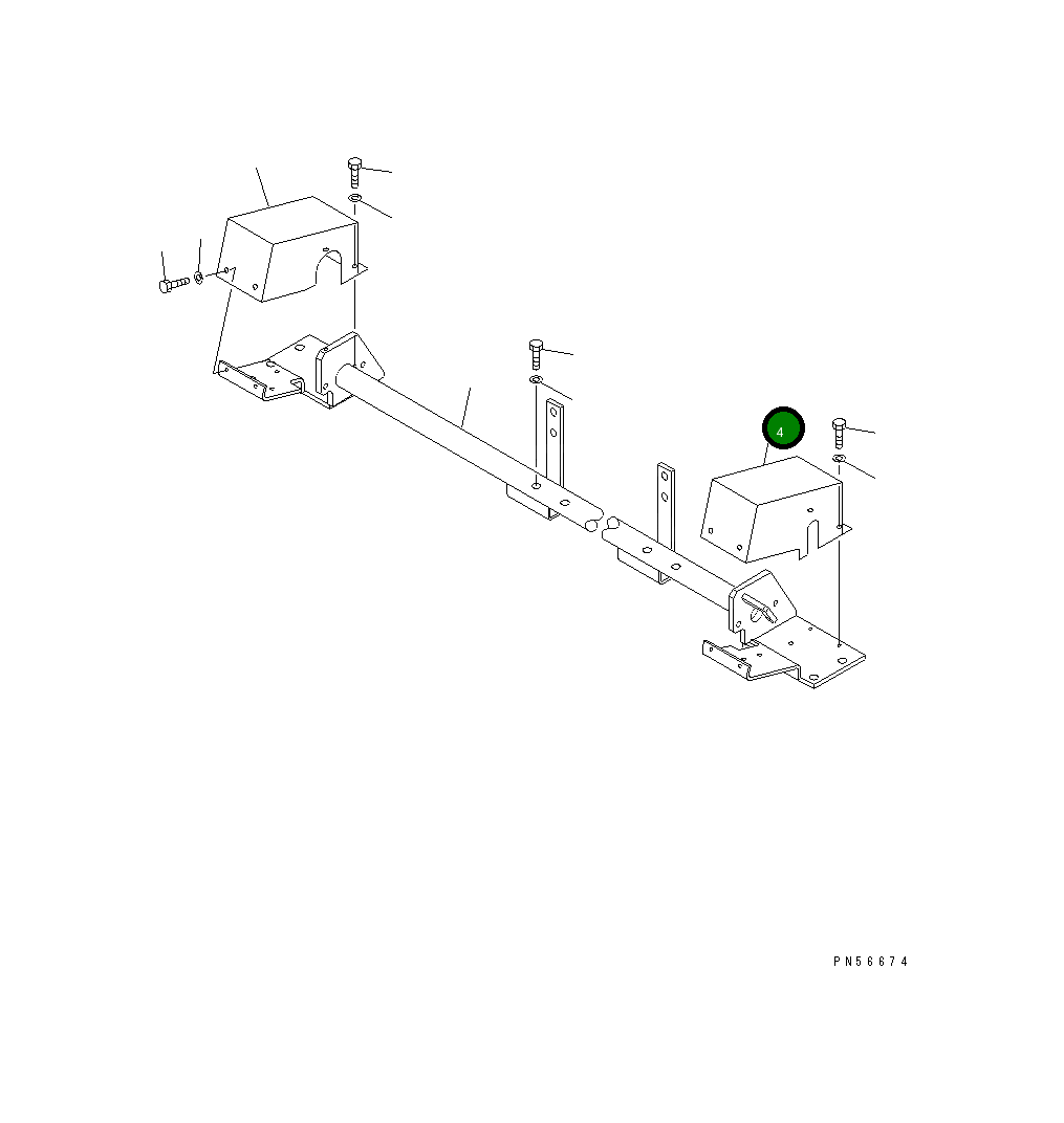Крышка 262-43-74390 Komatsu