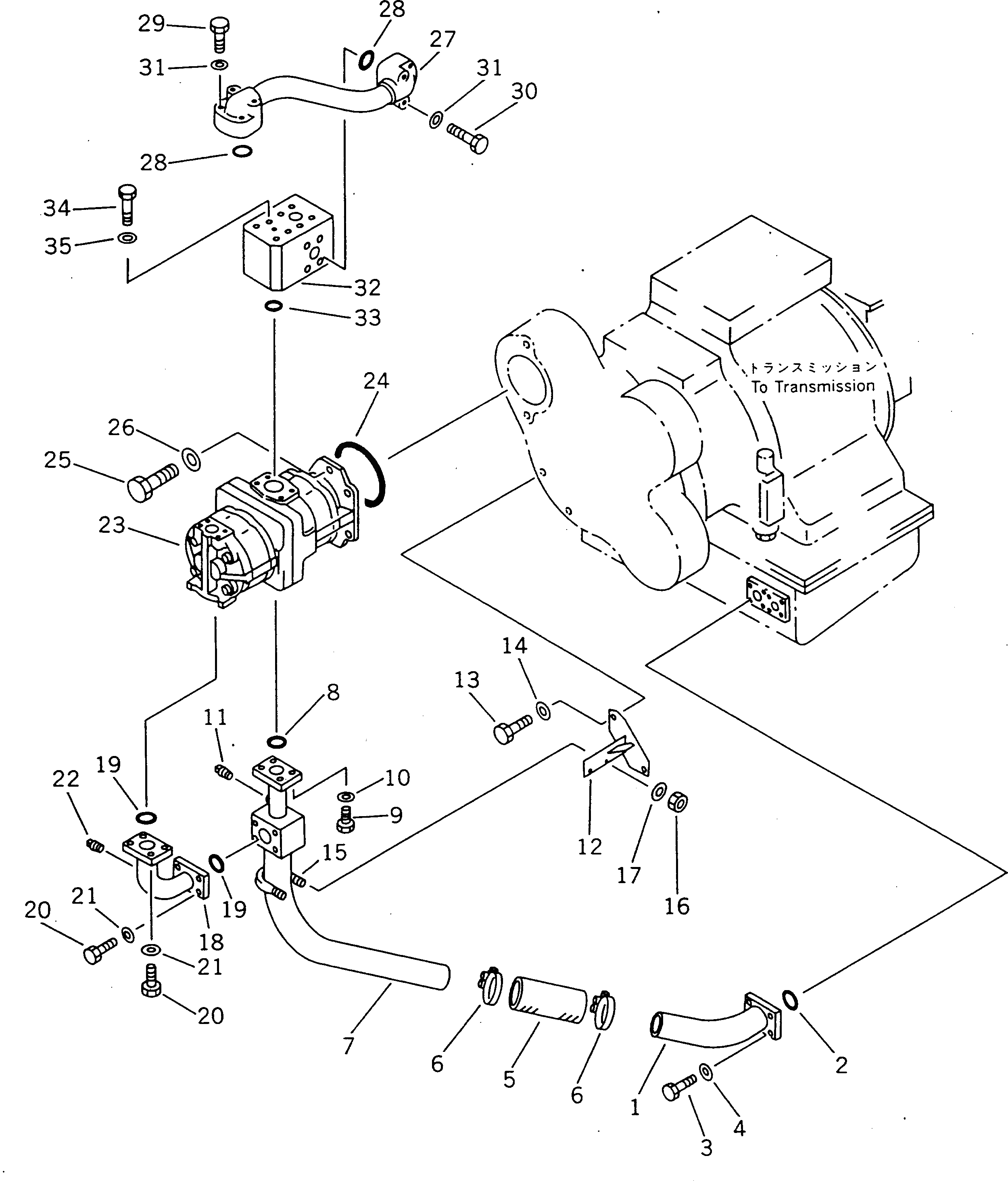 Болт 07392-21055 Komatsu