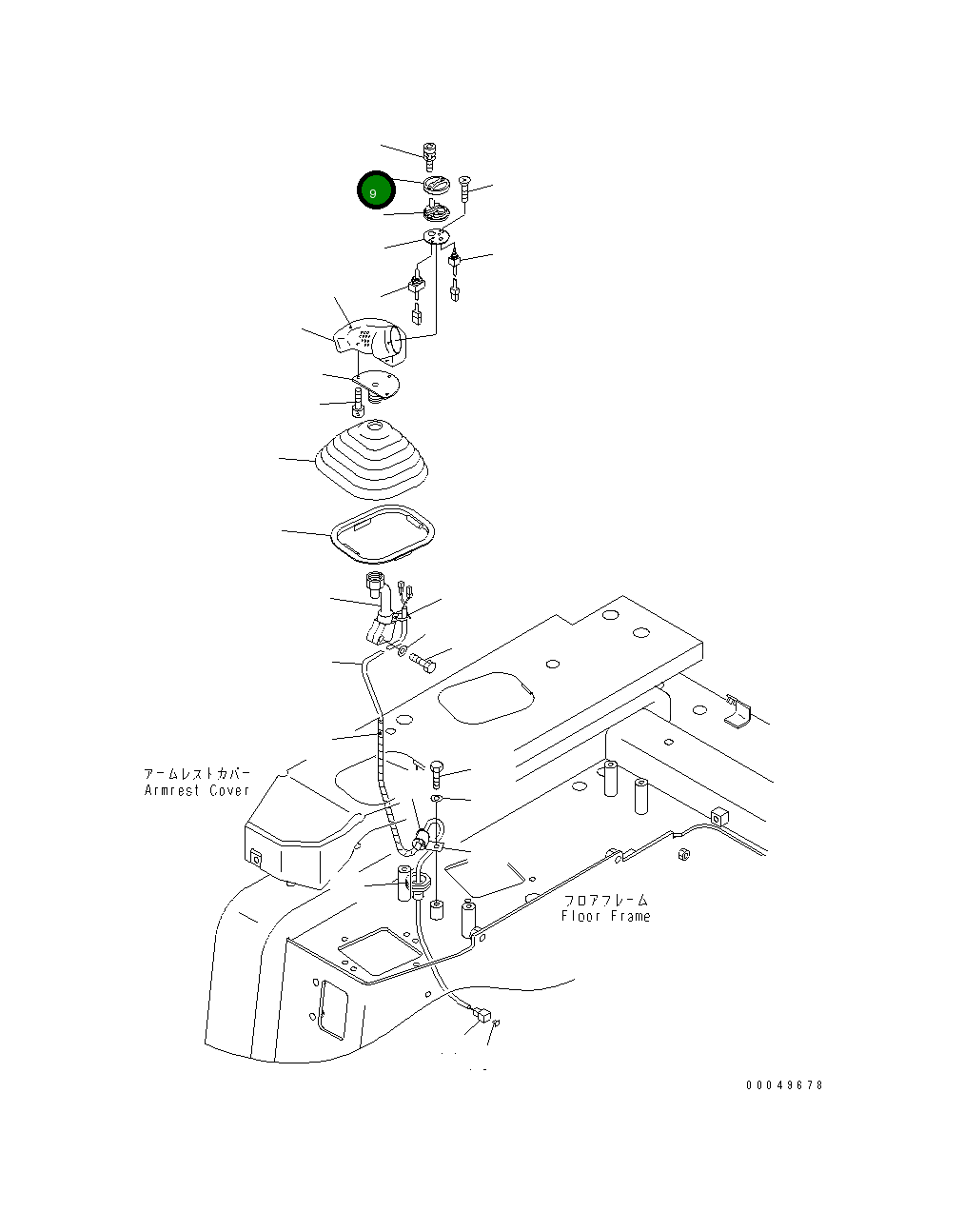 Крышка 195-43-64241  Komatsu