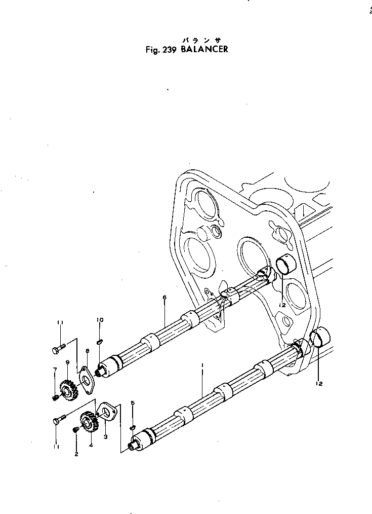 Болт 6124-31-6611  Komatsu