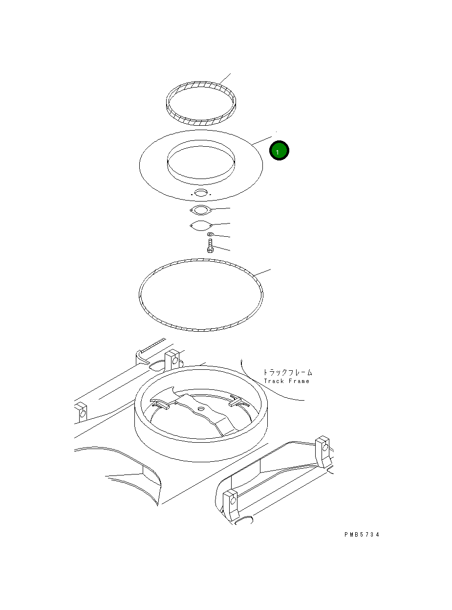 Крышка 21P-30-K1531 Komatsu