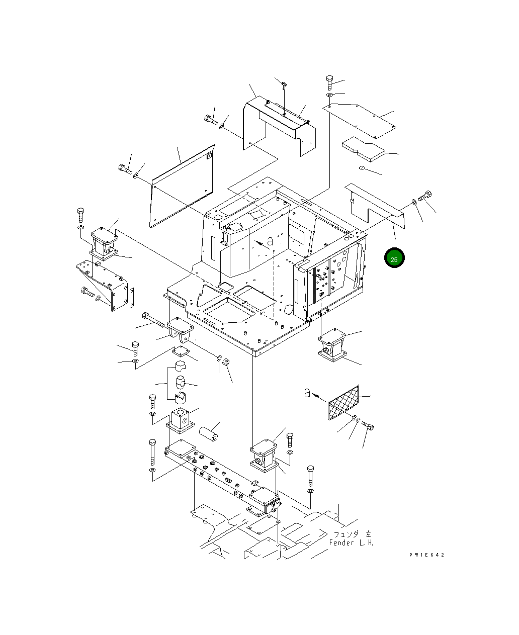 Крышка 19M-54-35460 Komatsu