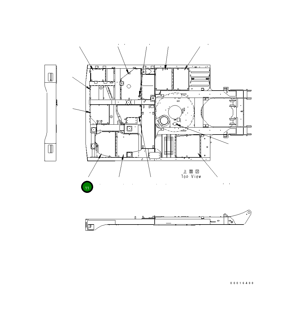 Крышка 14S-54-24141  Komatsu