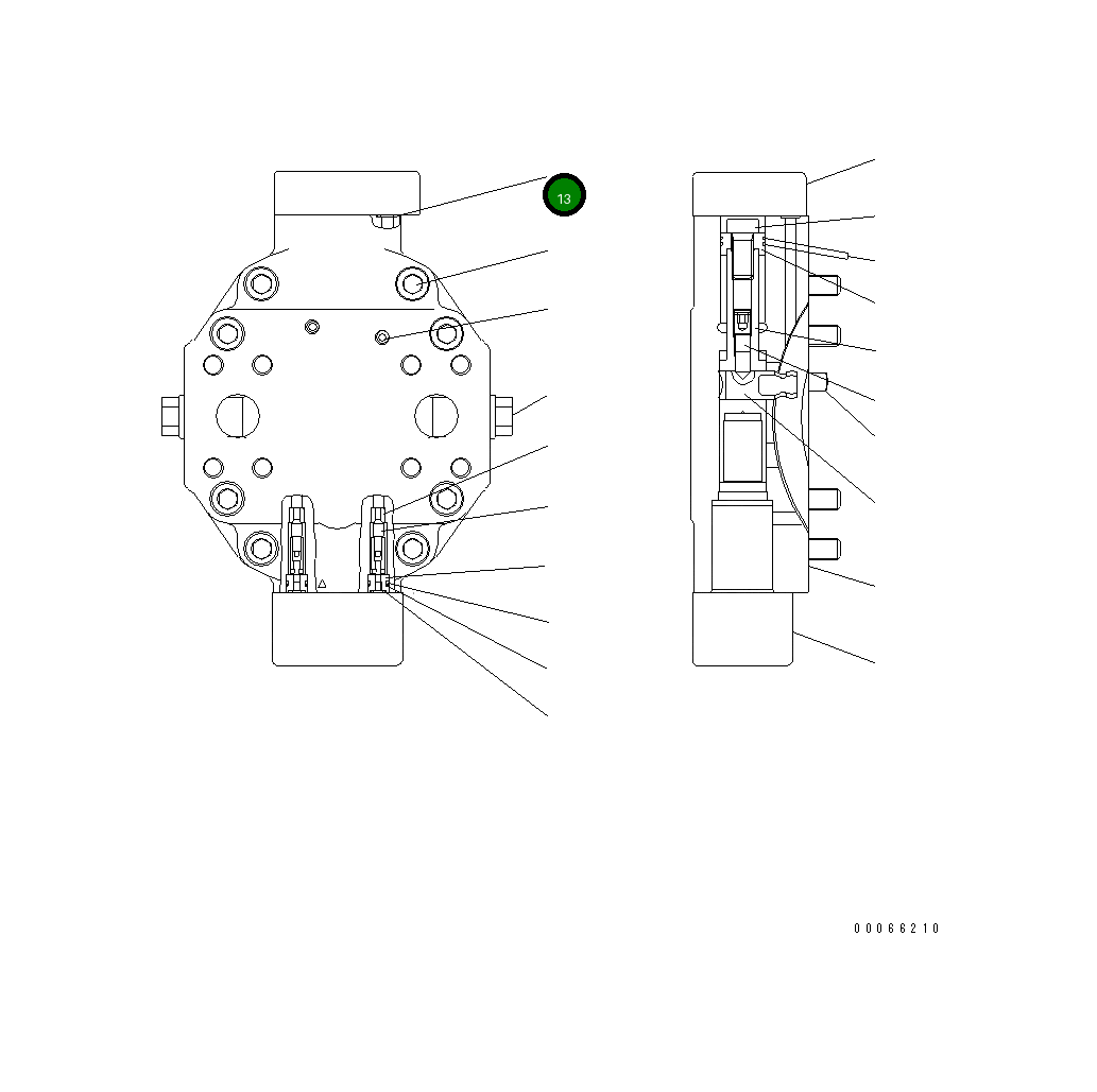 Кольцо уплотнительное (O-Ring) UC1300028008 Komatsu