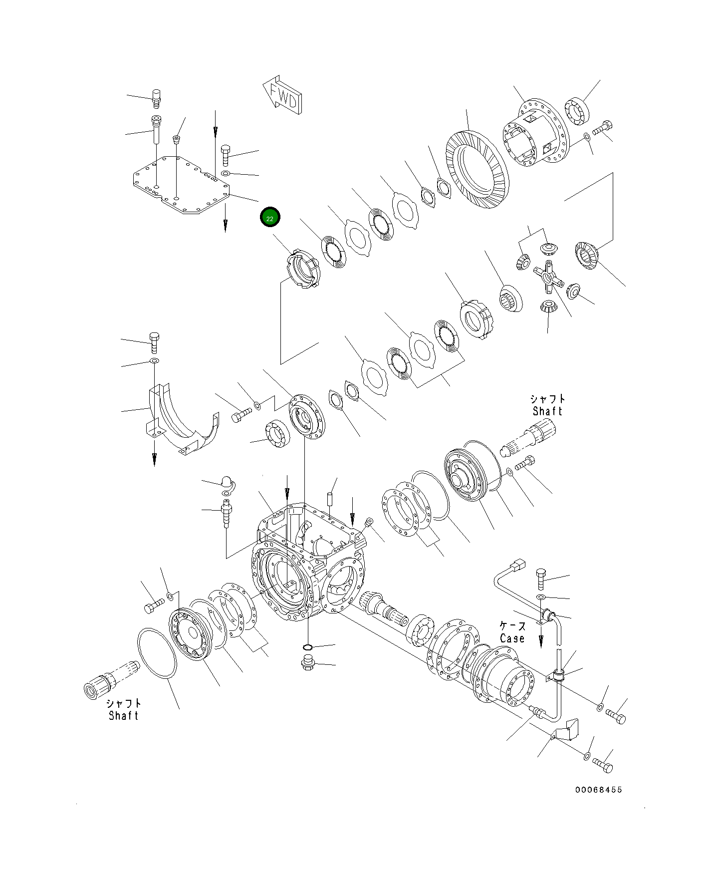 Крышка 419-22-33621  Komatsu